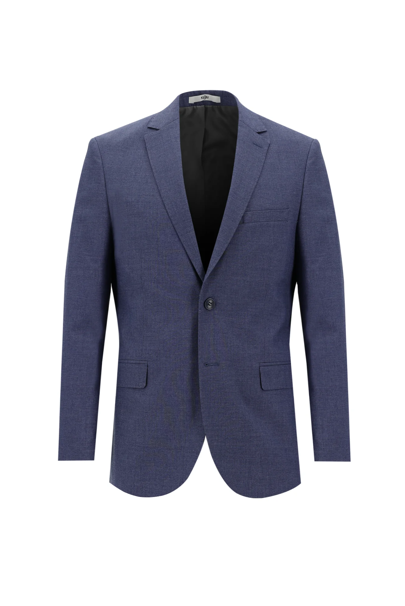 Havacı Mavi 6 Drop Regular Fit Standart Kesim Kuşgözü Takım Elbise - Image 2