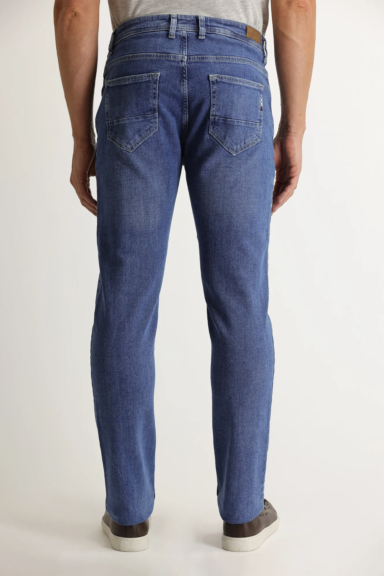 Havacı Mavi Regular Fit Standart Kesim Likralı Denim Pantolon - Image 4