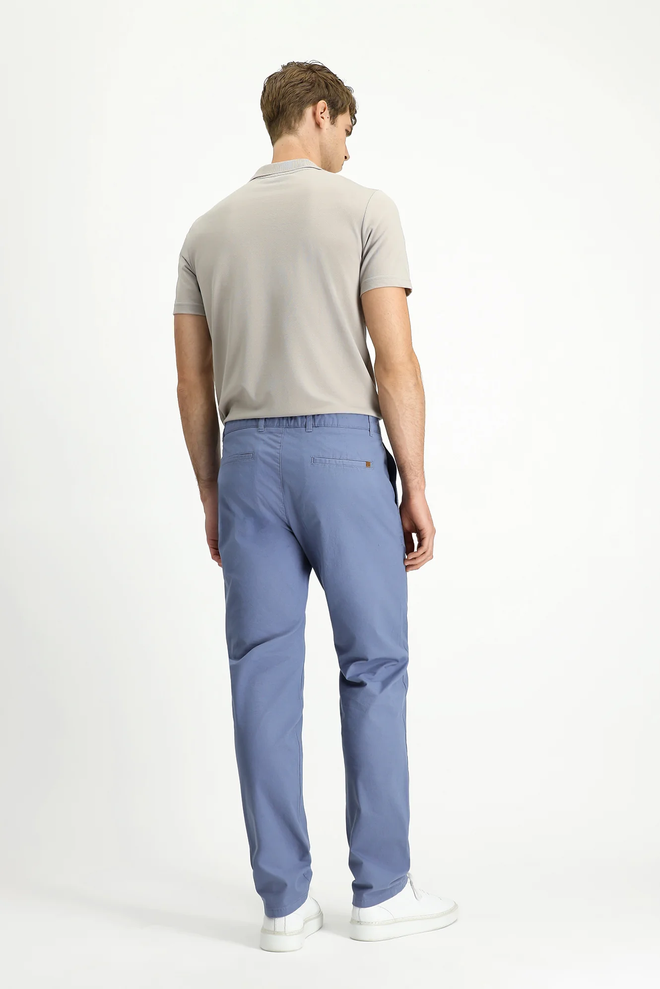 Havacı Mavi Regular Fit Standart Kesim Likralı Kanvas / Chino Pantolon - Image 4