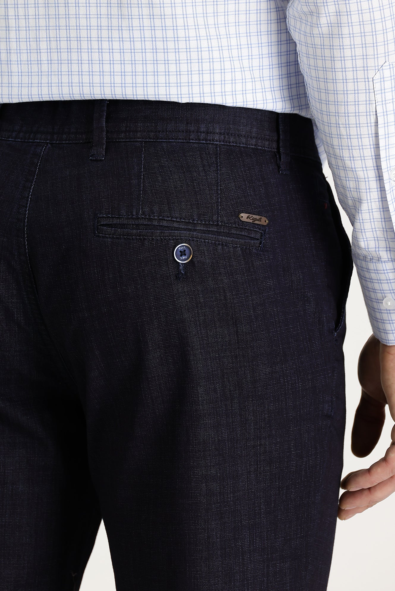 Havacı Mavi Relaxed Fit Rahat Kesim Denim Look Pantolon - Image 4