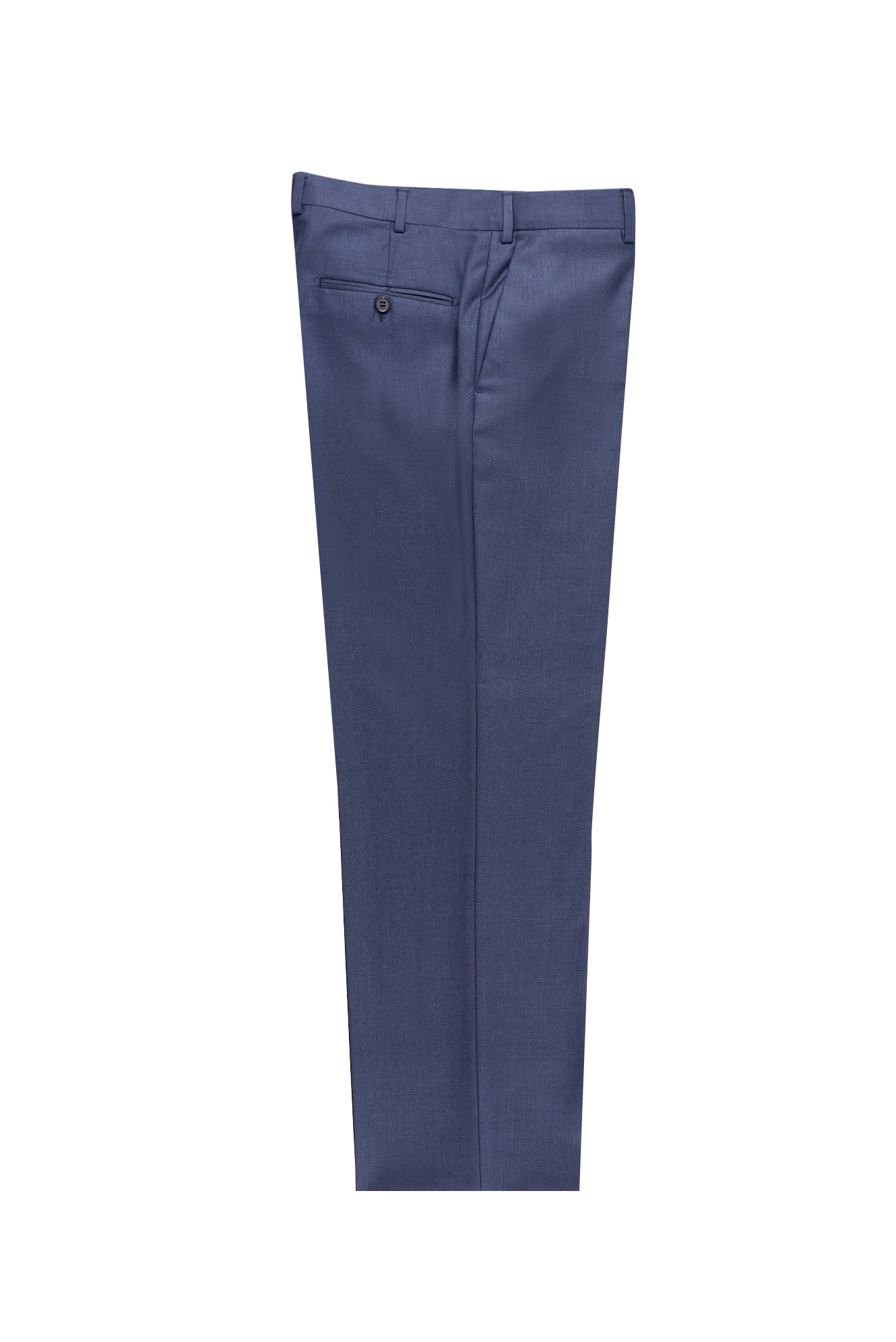 Havacı Mavi 4 Drop Relaxed Fit Rahat Kesim Desenli Klasik Kumaş Pantolon
