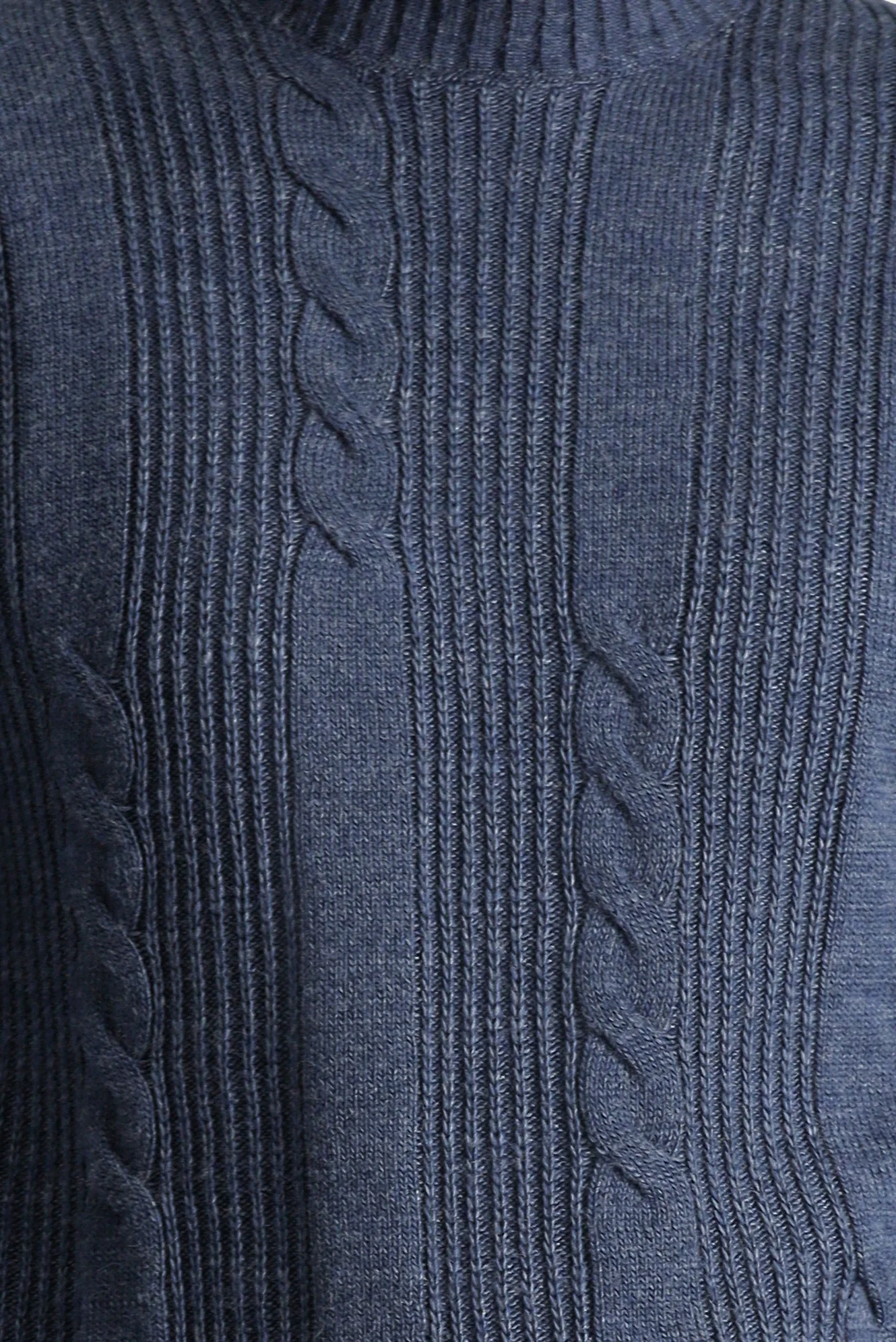 İndigo Bisiklet Yaka Slim Fit Dar Kesim Desenli Triko Kazak - Image 5