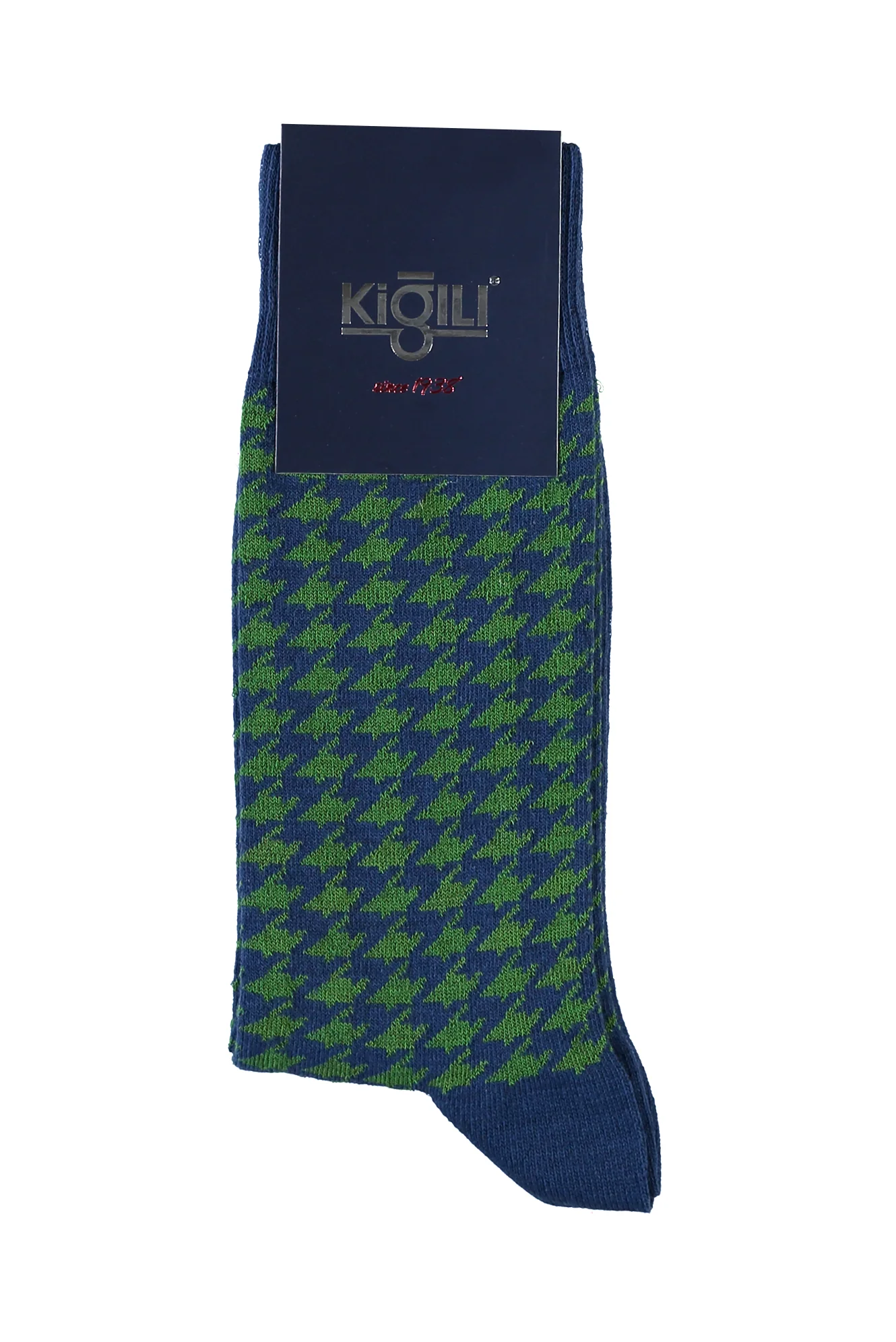 İndigo Pamuklu Desenli Çorap