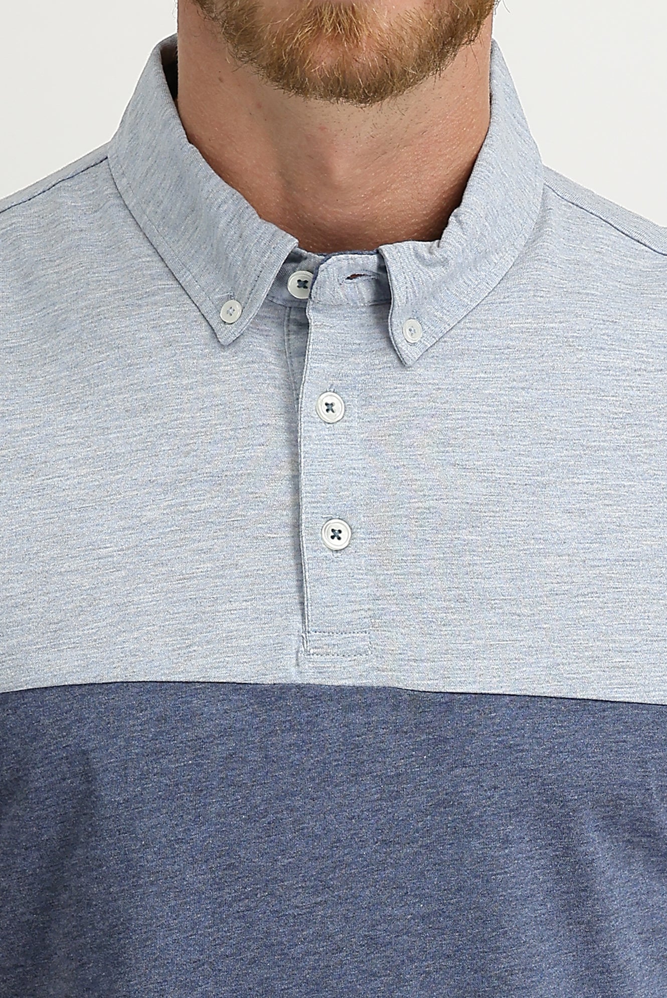 İndigo Polo Yaka Regular Fit Desenli Tişört - Image 3