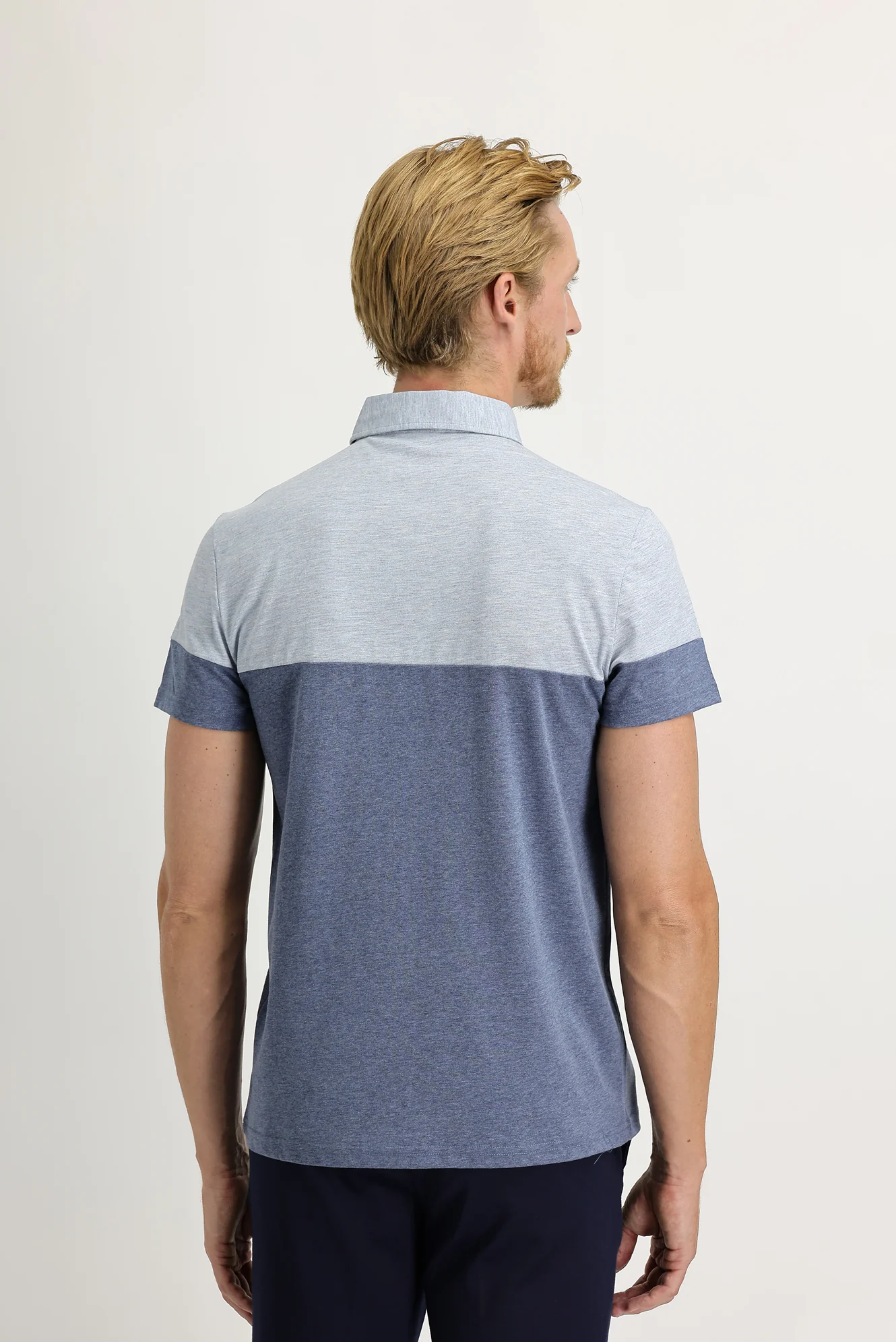 İndigo Polo Yaka Regular Fit Desenli Tişört - Image 4