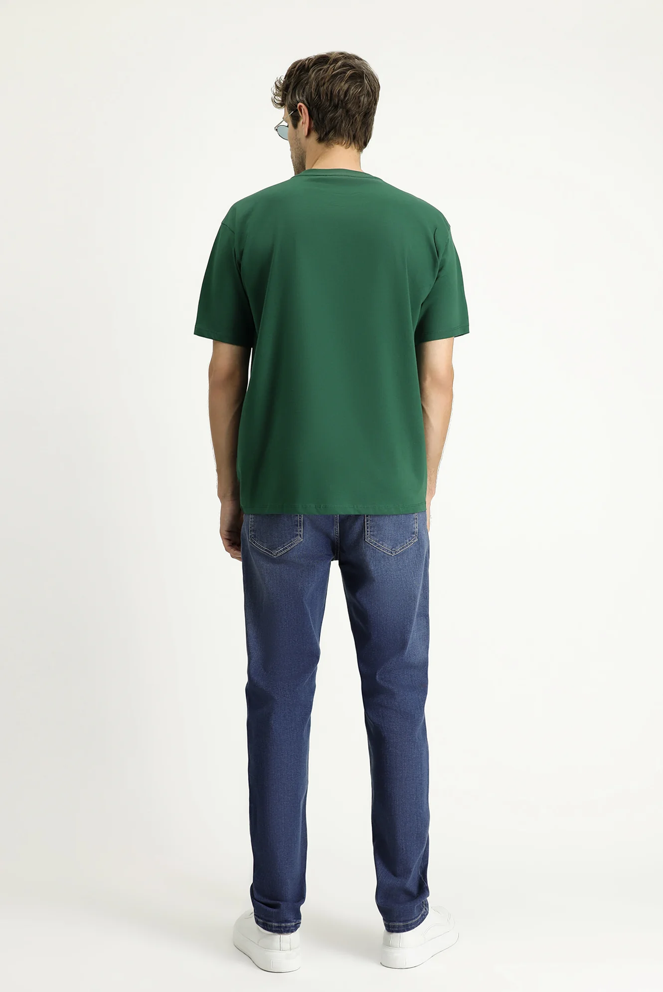İndigo Regular Fit Standart Kesim Likralı Denim Pantolon - Image 4