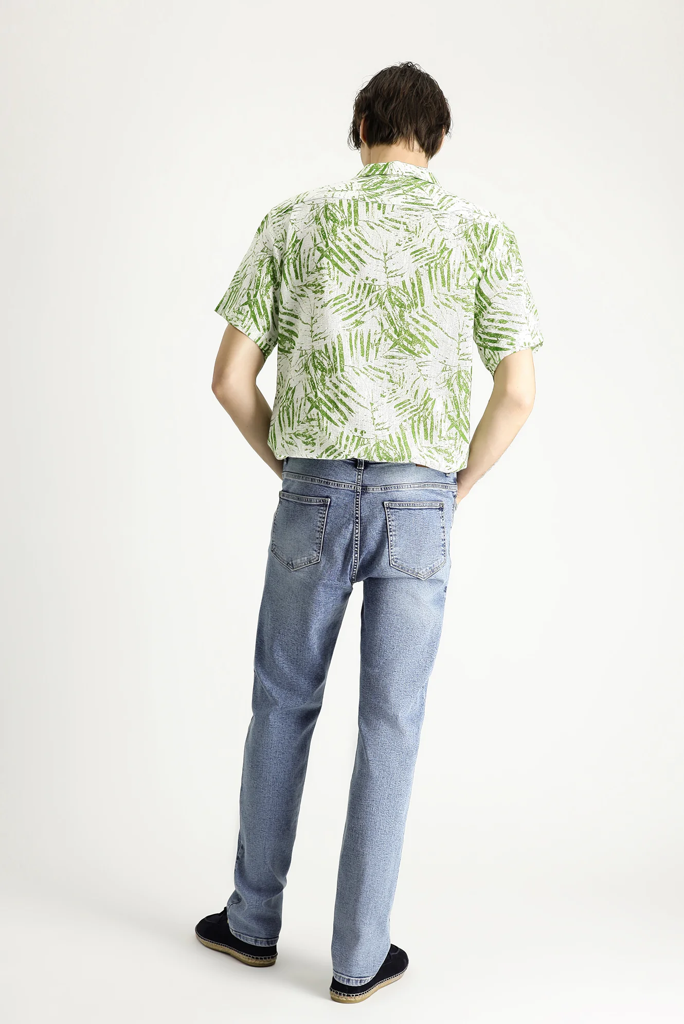 İndigo Regular Fit Standart Kesim Likralı Denim Pantolon - Image 6
