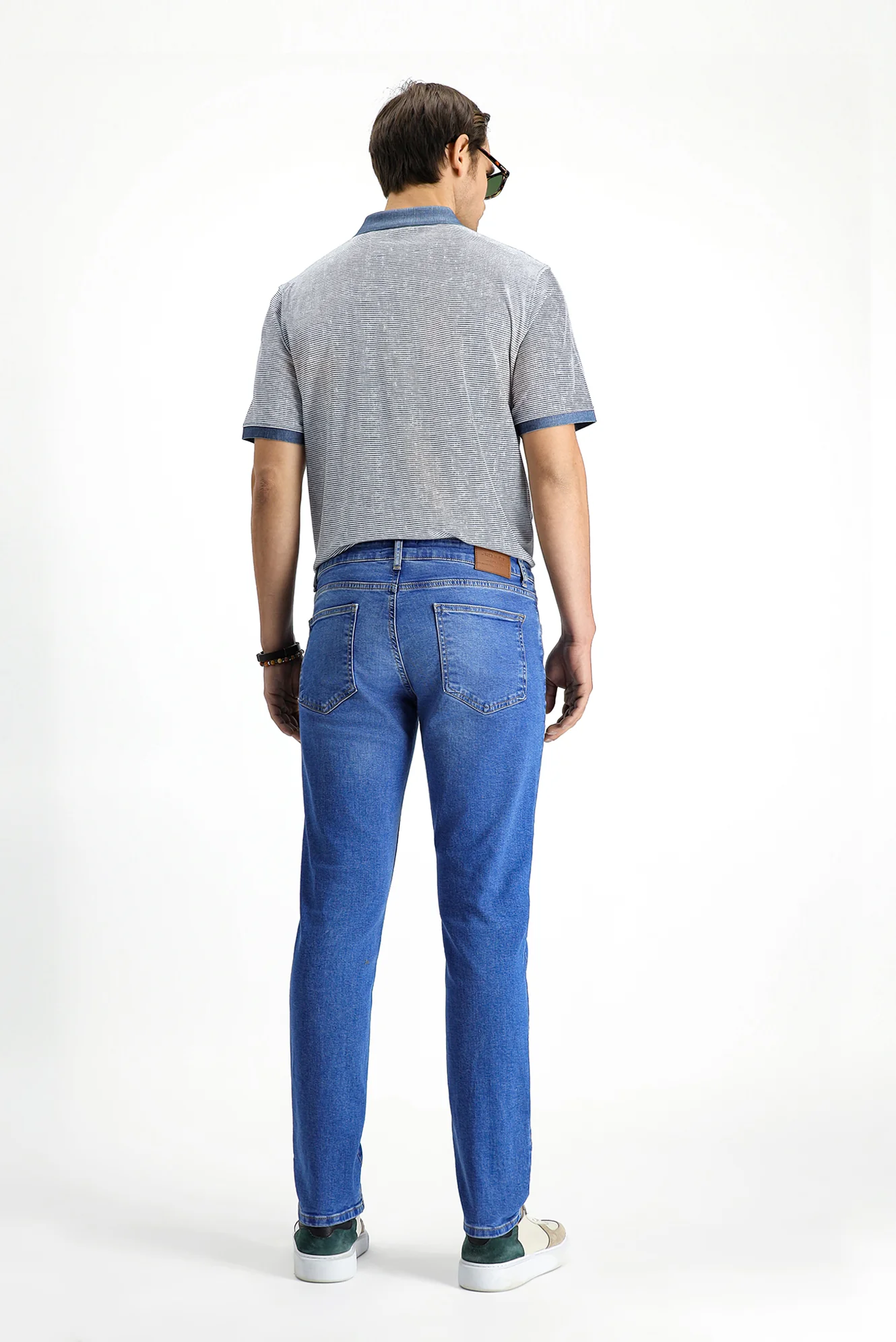 İndigo 6 Drop Regular Fit Standart Kesim Likralı Denim Pantolon - Image 4