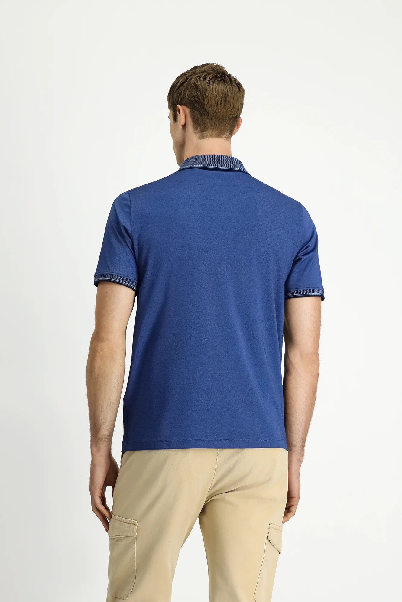 İndigo Regular Fit Pamuklu Desenli Cepli Polo Yaka Tişört - Image 5
