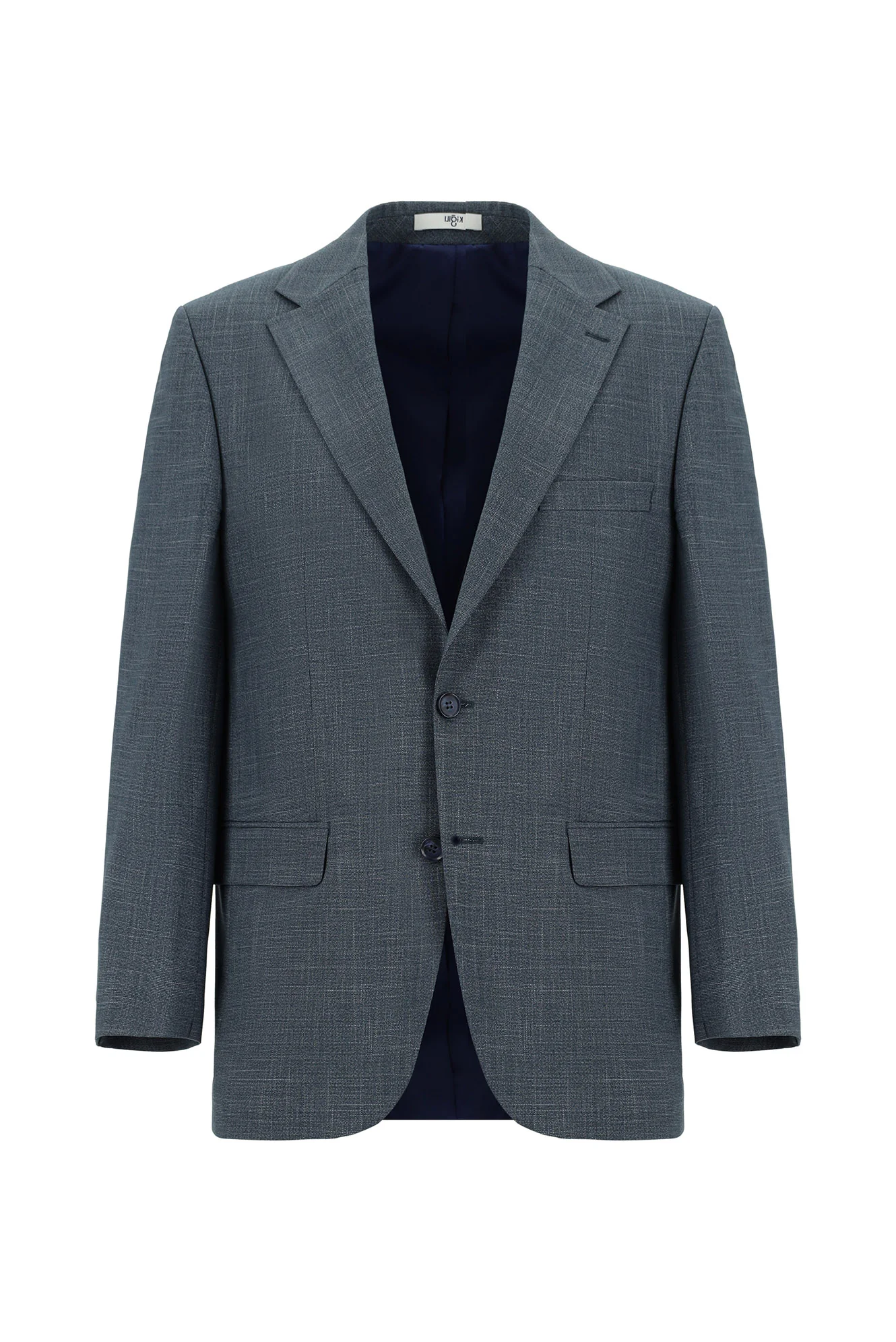 İndigo 4 Drop Relaxed Fit Rahat Kesim Desenli Takım Elbise - Image 2