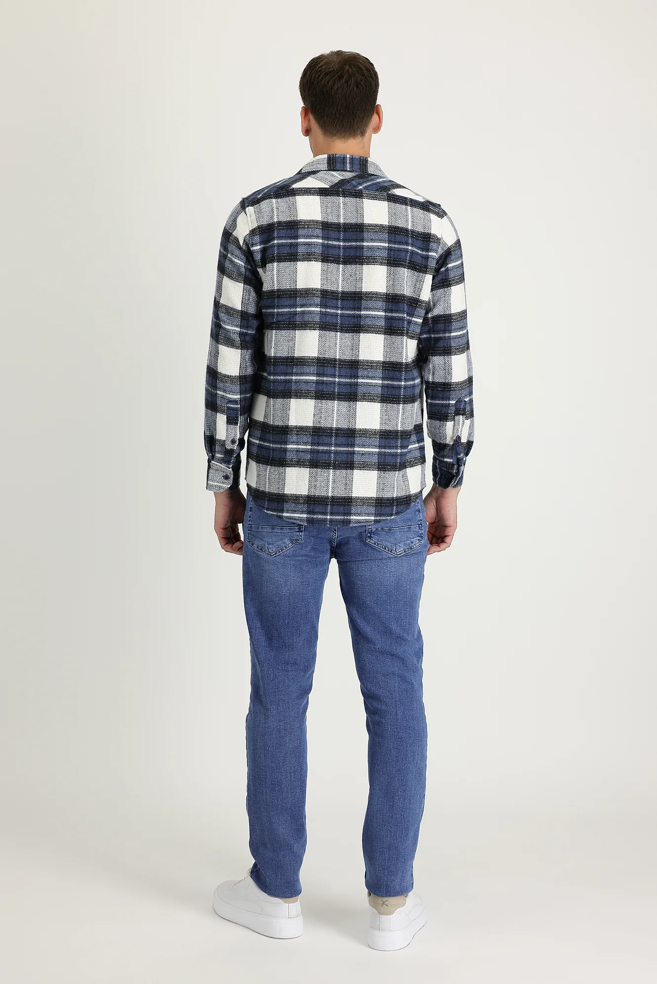 İndigo Slim Fit Dar Kesim Likralı Denim Pantolon - Image 2