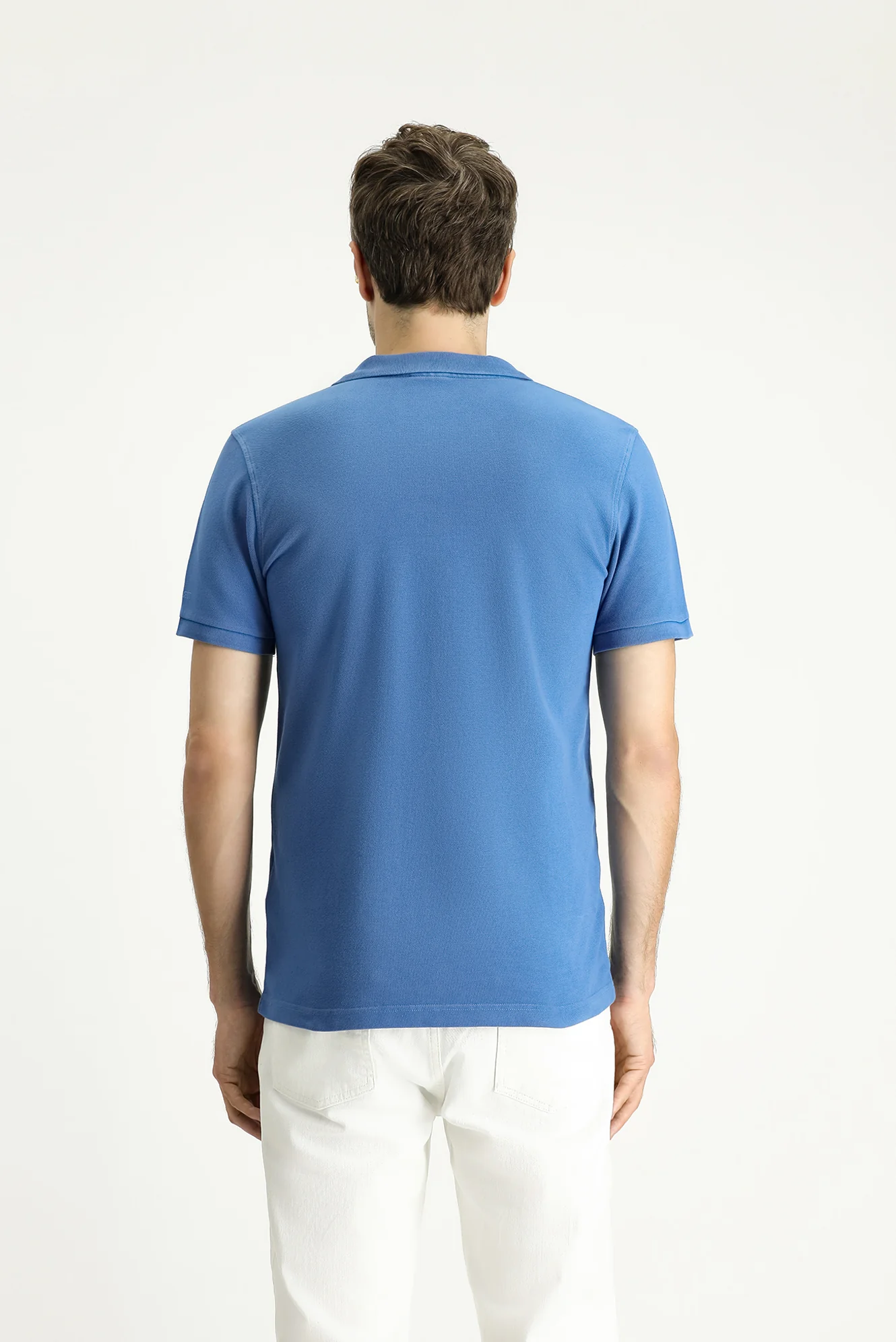 İndigo Slim Fit Dar Kesim Nakışlı Pamuk Polo Yaka Tişört - Image 4