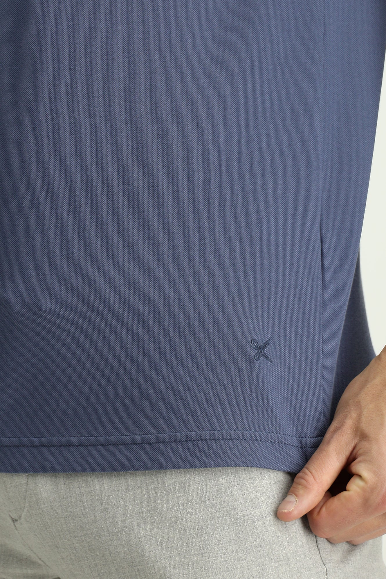 İndigo Slim Fit Dar Kesim Nakışlı Pamuklu Polo Yaka Tişört - Image 5