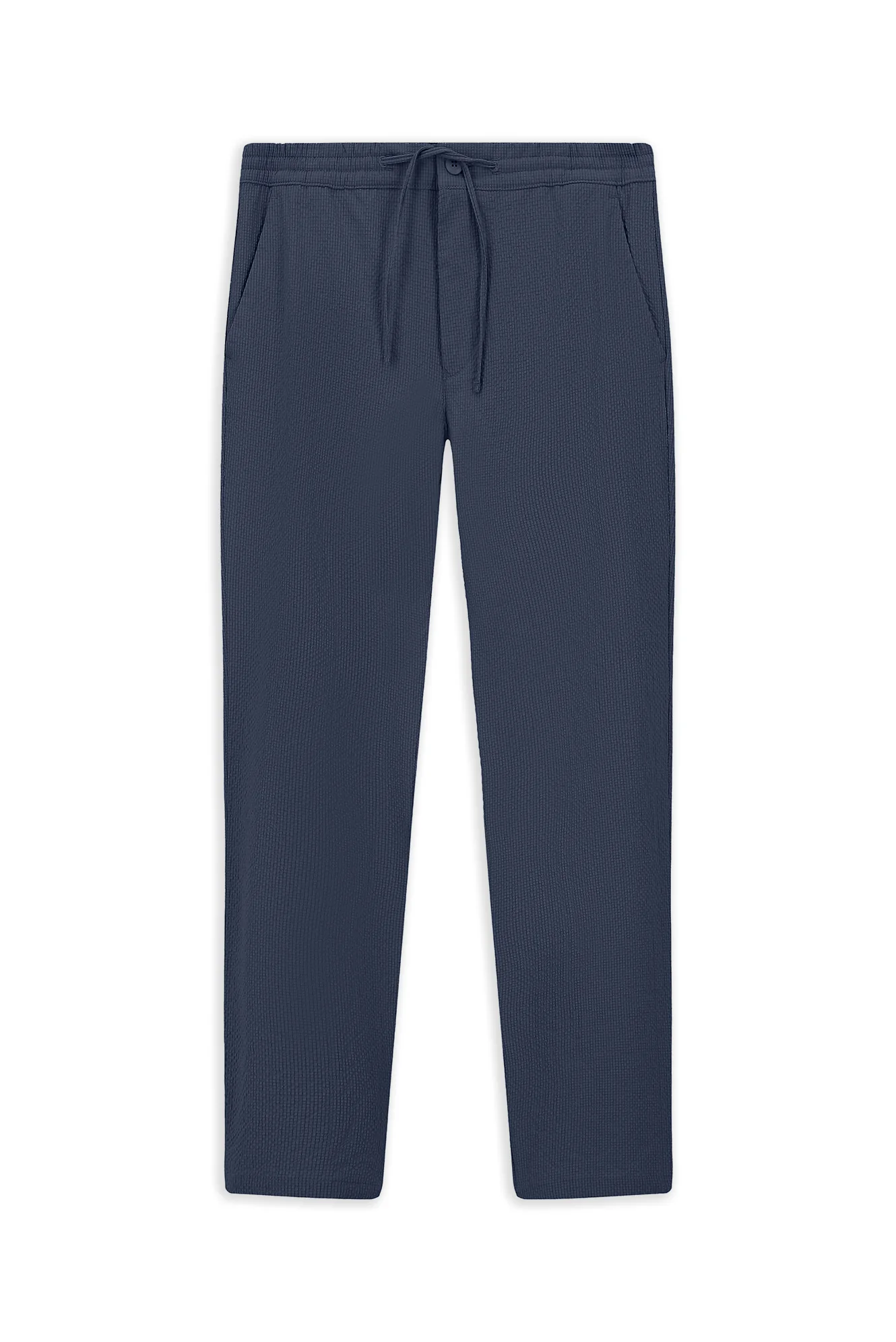 İndigo Techno-Line 6 Drop Regular Fit Standart Kesim Beli Lastikli İpli Gofre Klasik Kumaş Pantolon