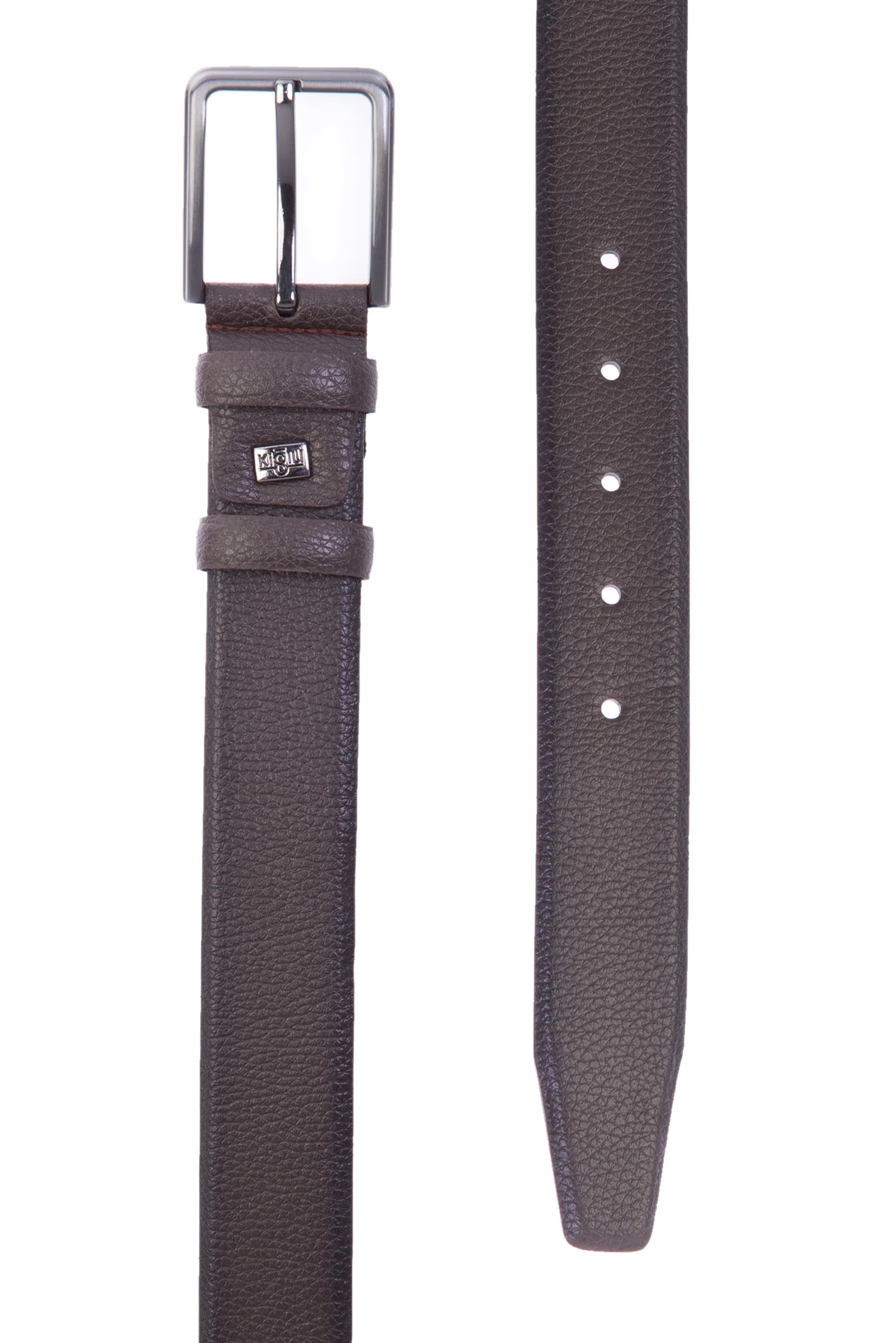 Kahve Polo Düz Klasık Derı Kemr - Image 2
