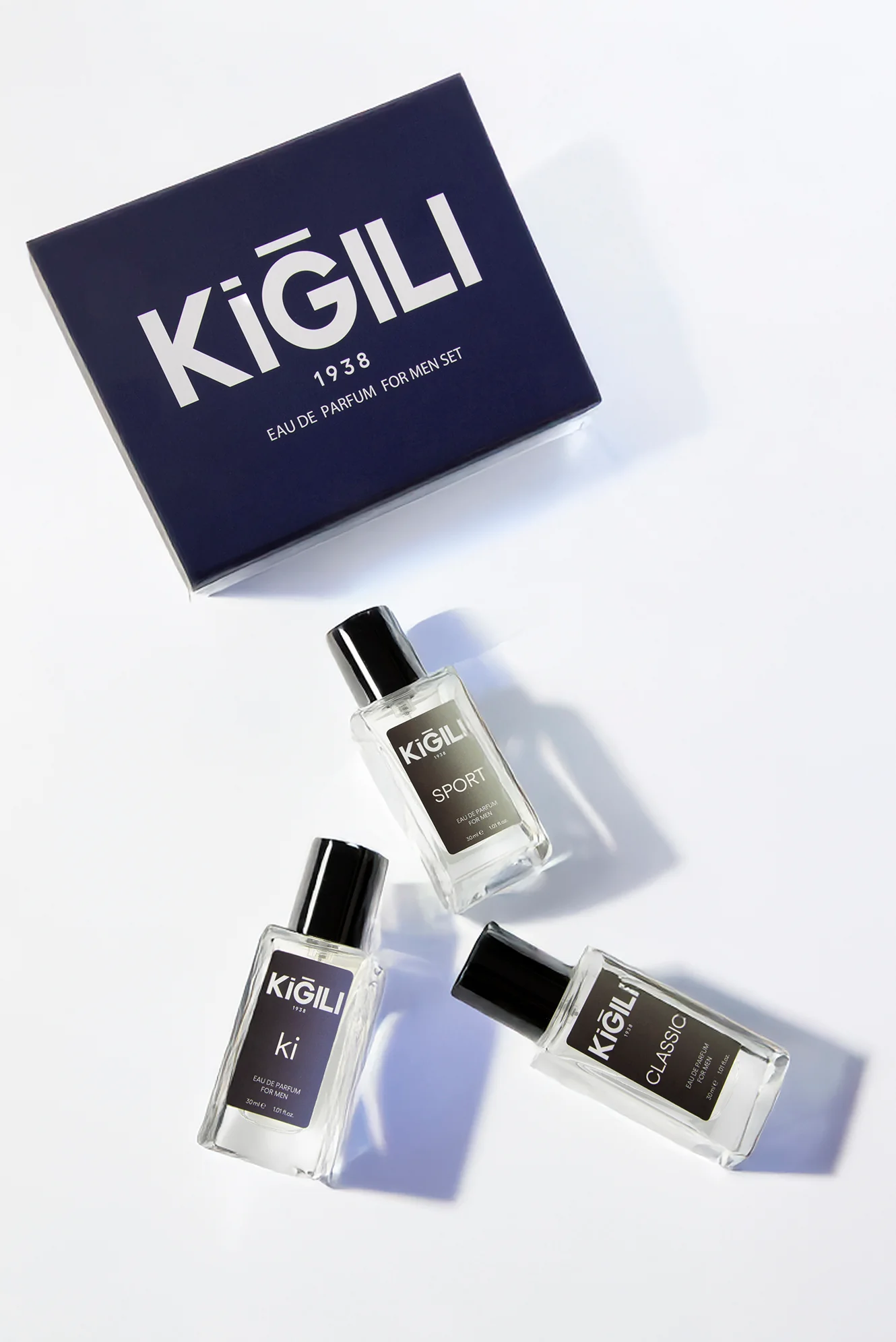 3'lü Classic & Ki & Sport Hediye Kutulu 30 ml Erkek Parfüm Seti