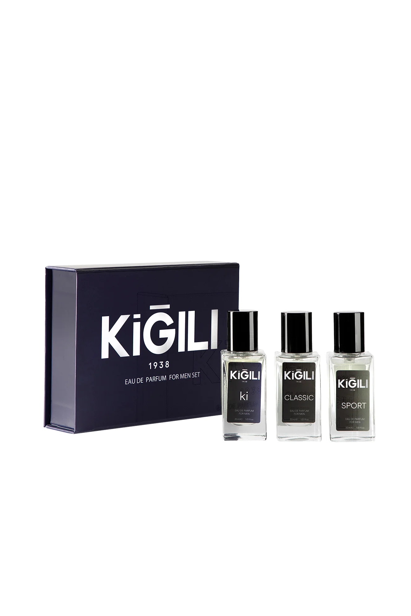 3'lü Classic & Ki & Sport Hediye Kutulu 30 ml Erkek Parfüm Seti - Image 3