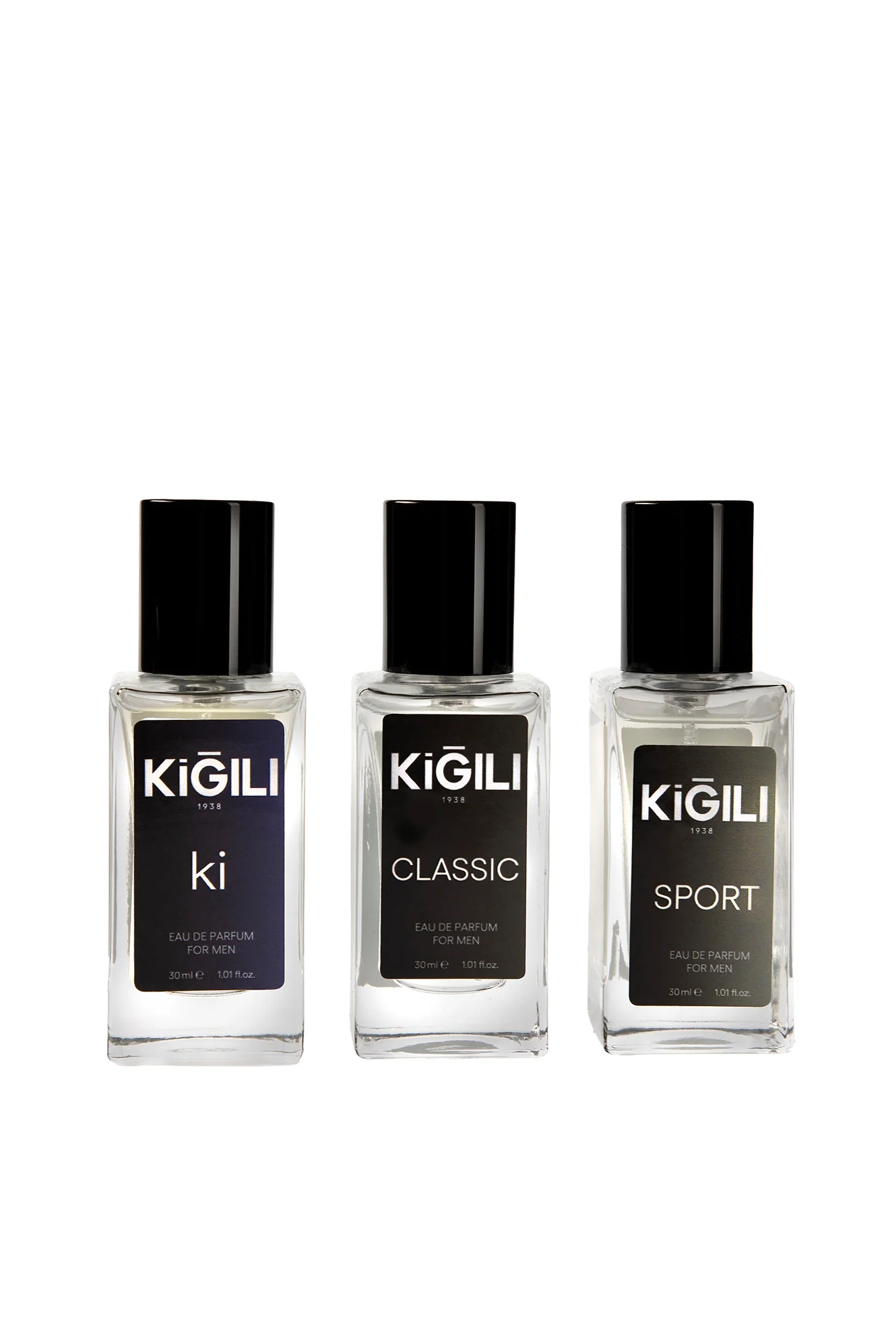 3'lü Classic & Ki & Sport Hediye Kutulu 30 ml Erkek Parfüm Seti - Image 4