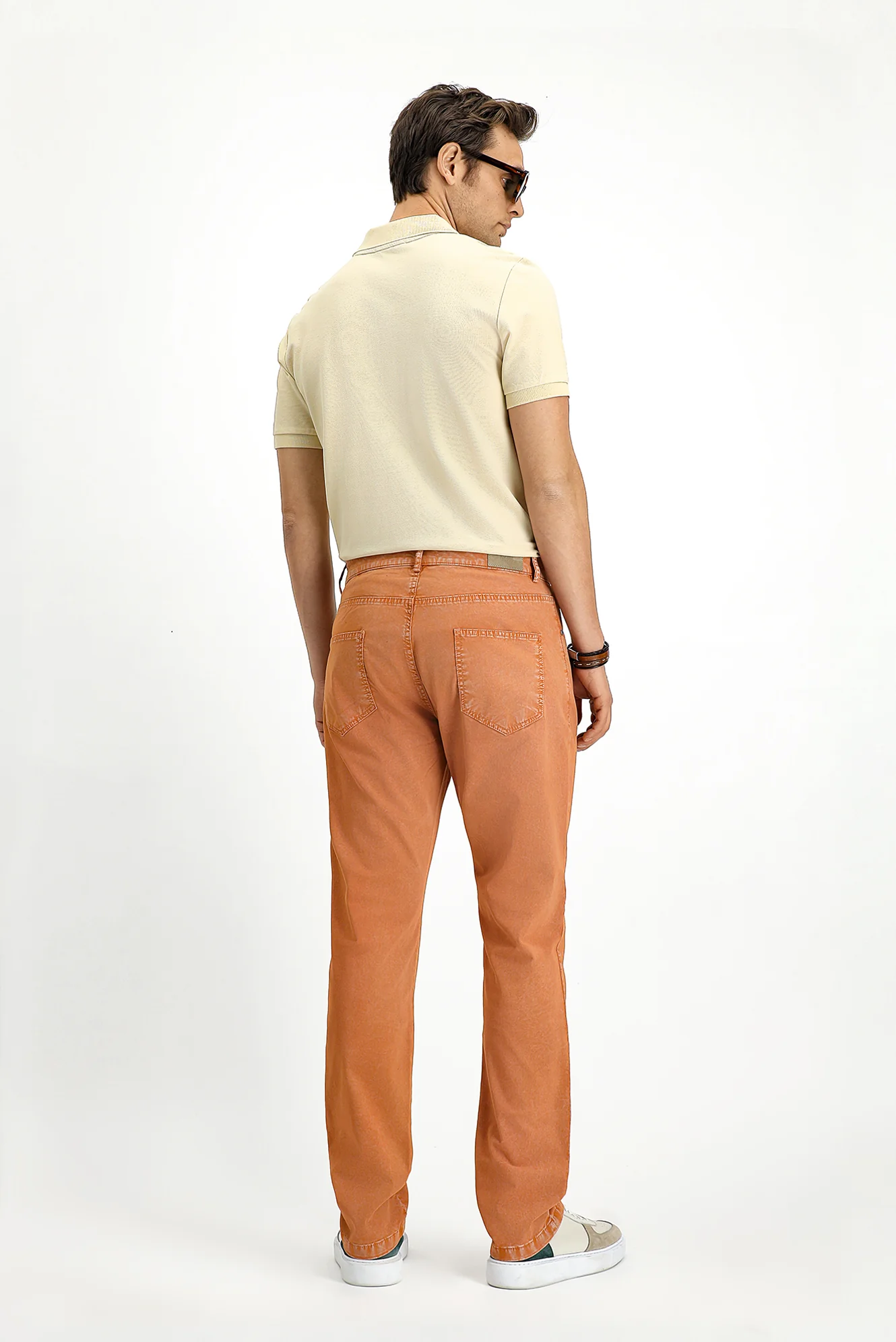 Kiremit Regular Fit Standart Kesim Likralı Kanvas / Chino Pantolon - Image 5