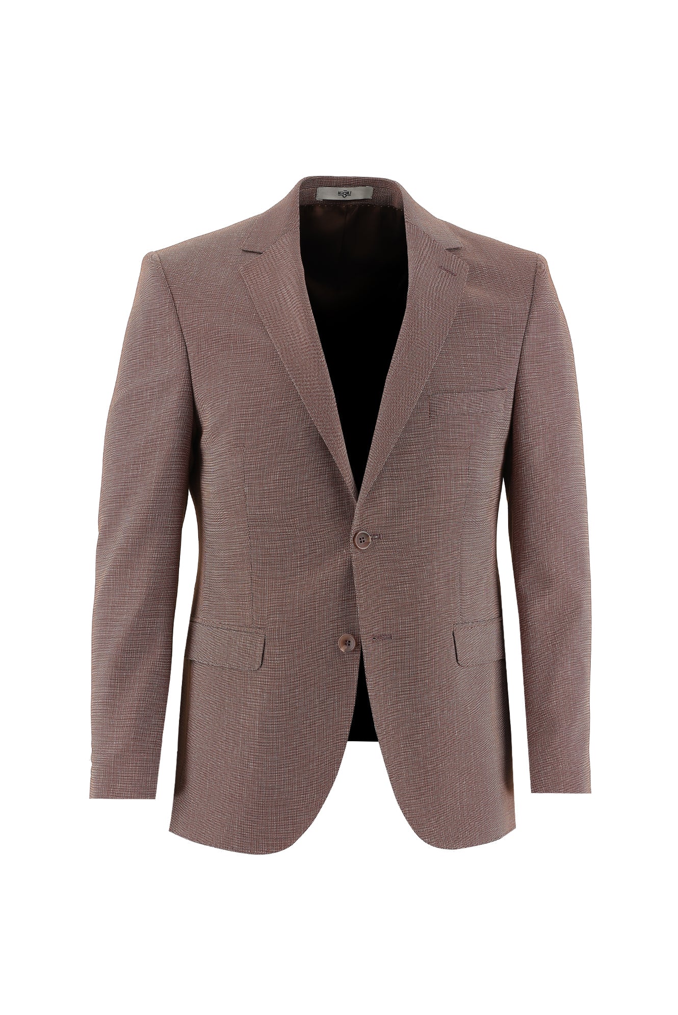 Kiremit 7 Drop Slim Fit Dar Kesim Desenli Takım Elbise - Image 2