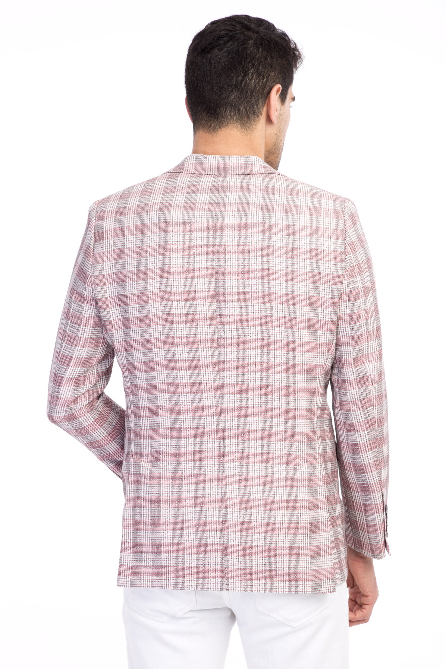 Kırmızı 6 Drop Regular Fit Standart Kesim Ekose Ceket - Image 2
