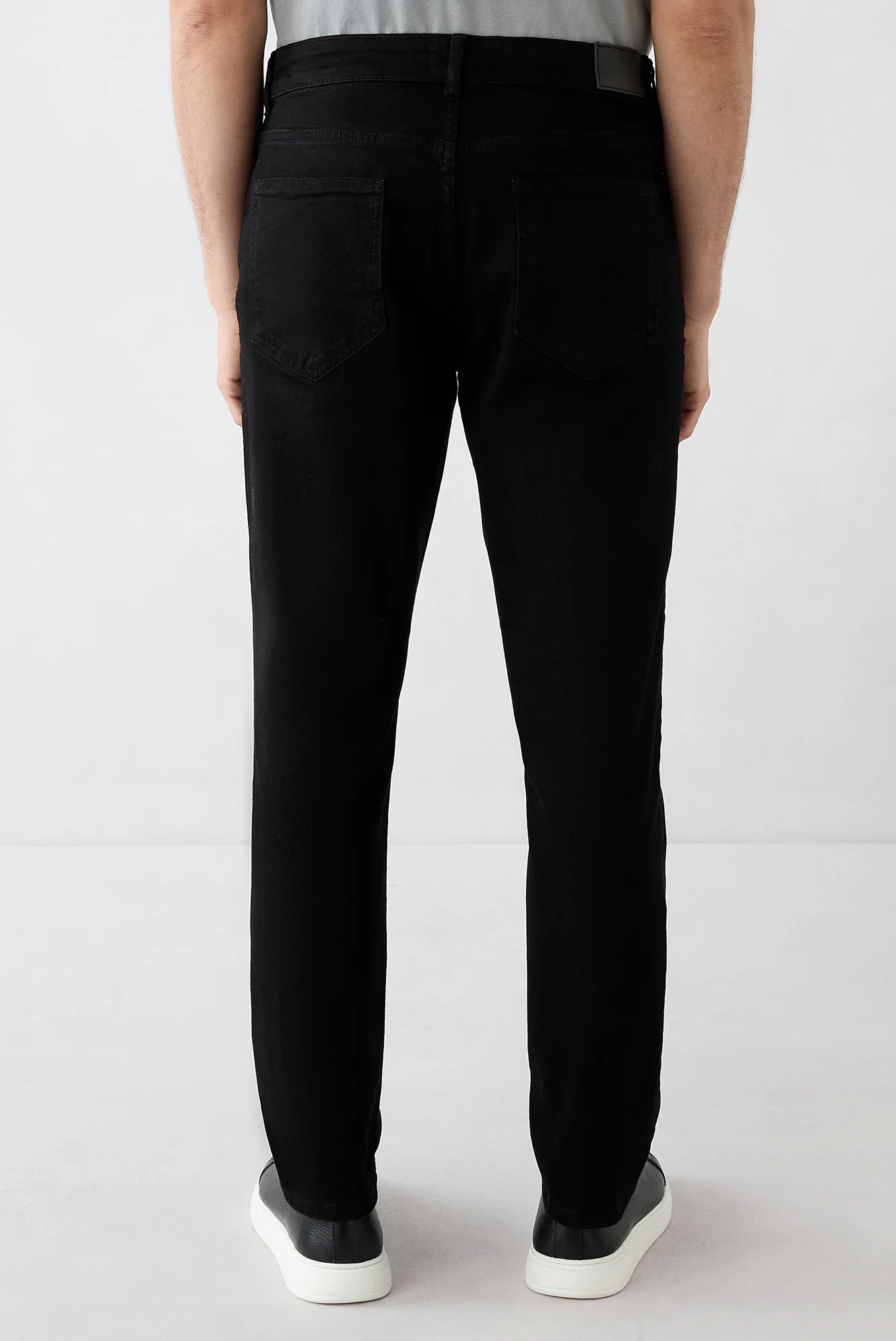 Koyu Antrasit Regular Fit Standart Kesim 5 Cep Denim Pantolon - Image 6