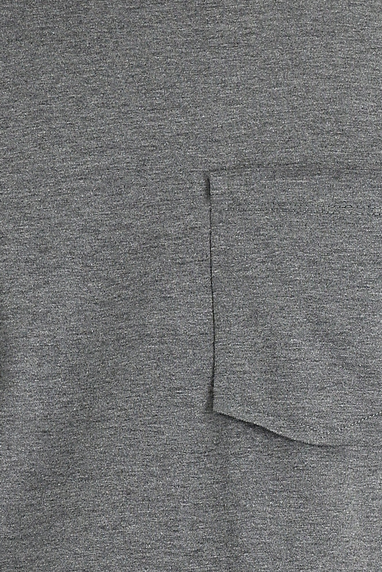 Koyu Antrasit Bisiklet Yaka Slim Fit Dar Kesim Tişört - Image 3