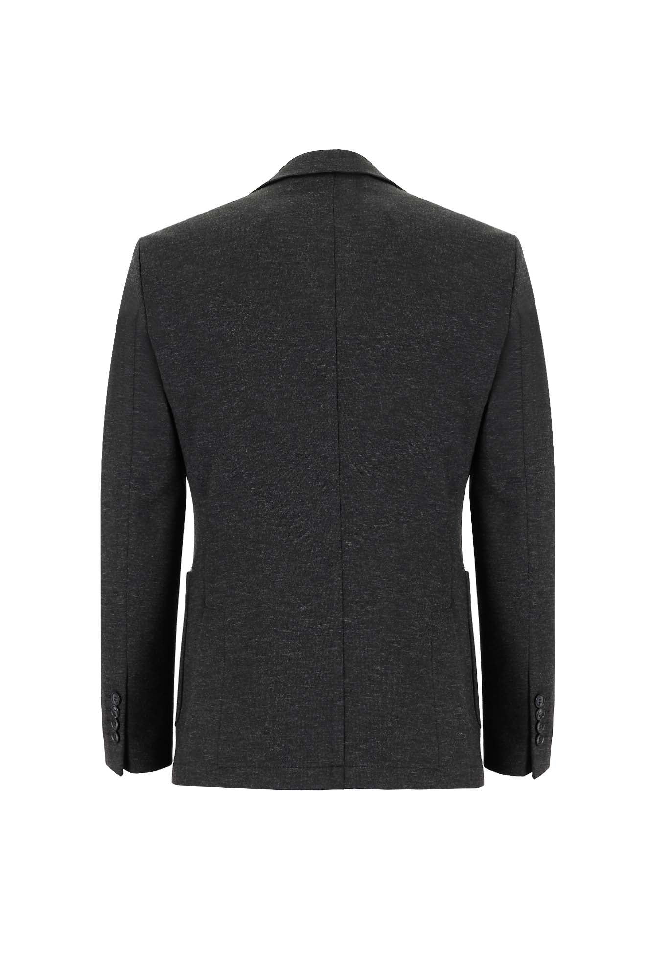 Koyu Antrasit 7 Drop Slim Fit Dar Kesim Takım Elbise - Image 3