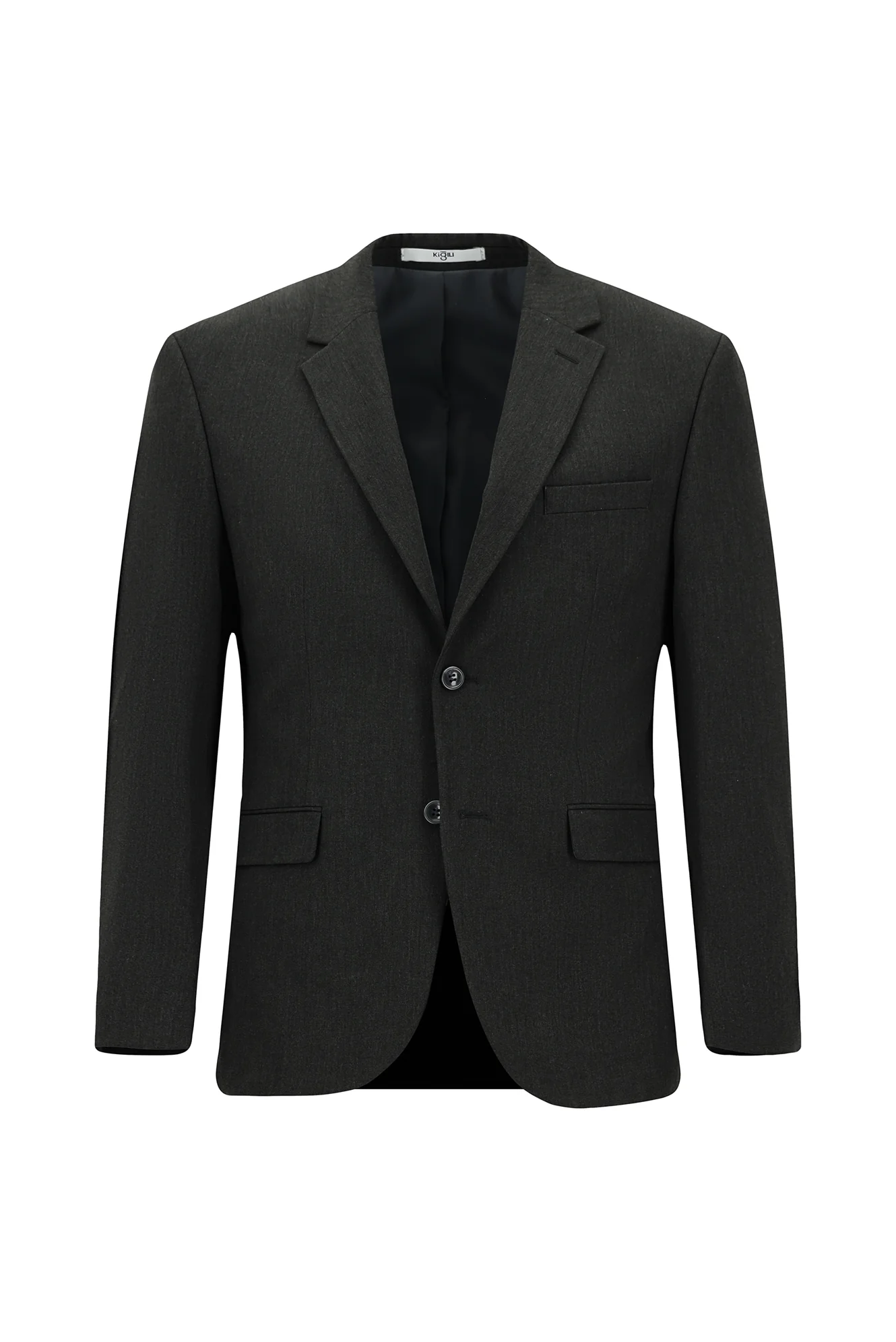 Koyu Antrasit 6 Drop Regular Fit Standart Kesim Mevsimlik Likralı Esnek Takım Elbise - Image 5