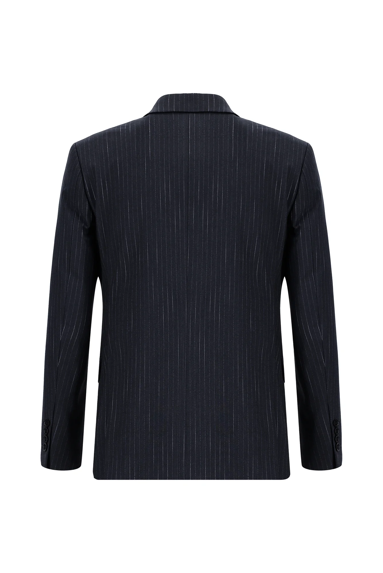 Koyu Antrasit 6 Drop Regular Fit Standart Kesim Çizgili Takım Elbise - Image 3