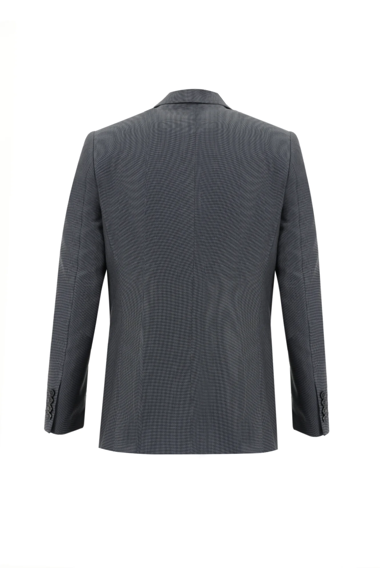 Koyu Antrasit 6 Drop Regular Fit Standart Kesim Desenli Takım Elbise - Image 3