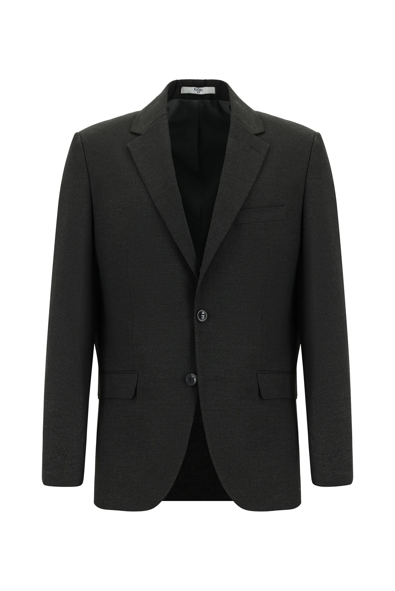 Koyu Antrasit 6 Drop Regular Fit Standart Kesim Takım Elbise - Image 2