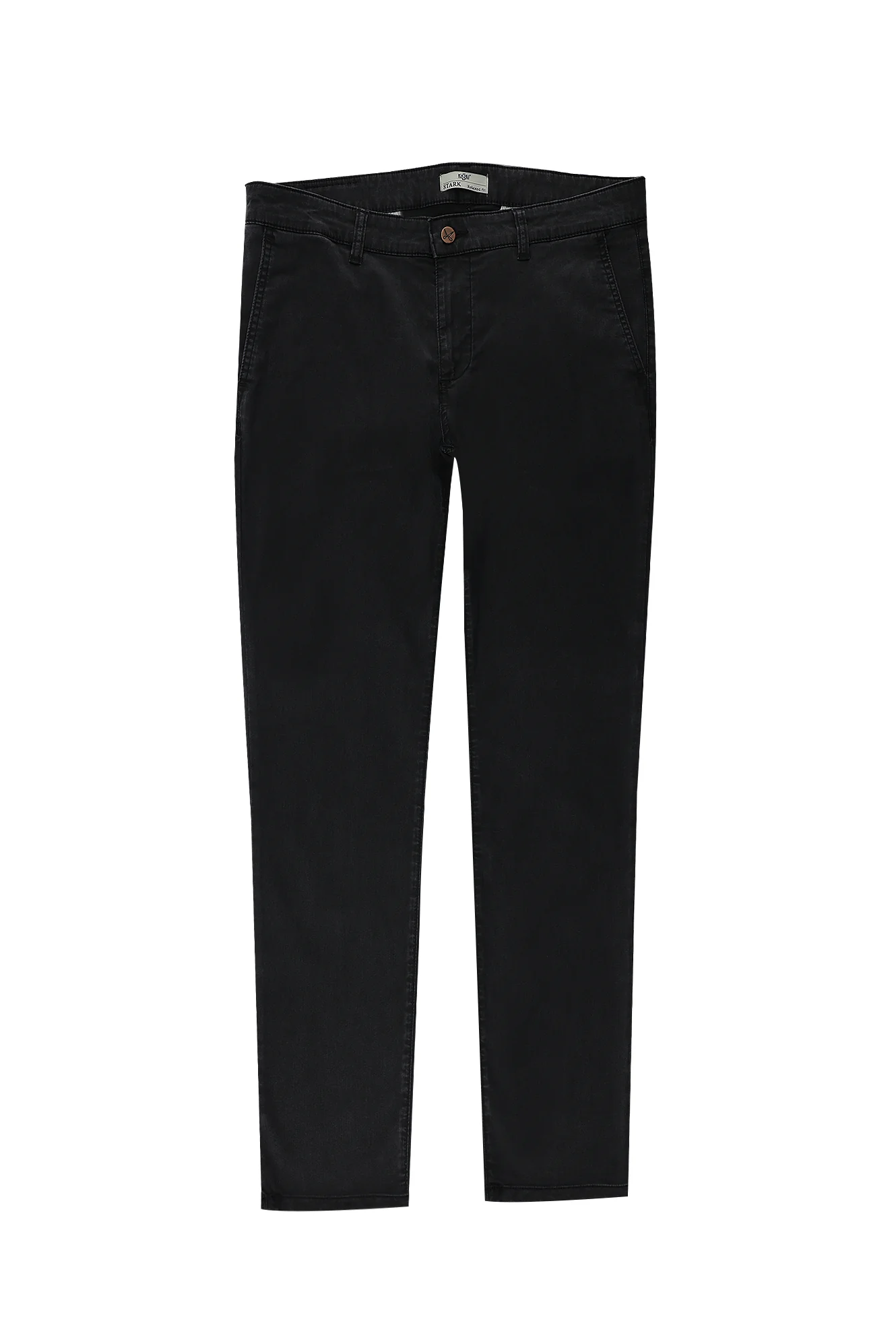 Koyu Antrasit Regular Fit Standart Kesim Spor Pantolon Denim Look