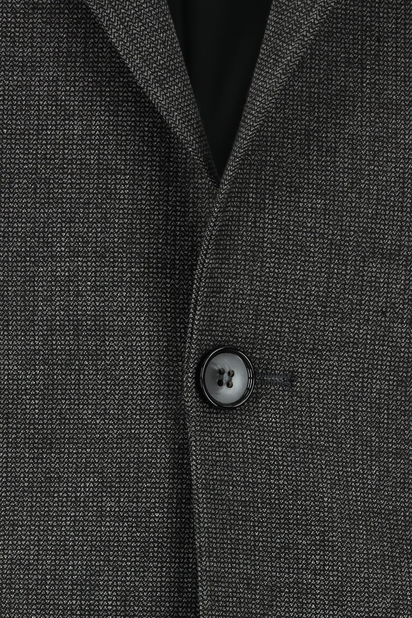 Koyu Antrasit 4 Drop Relaxed Fit Rahat Kesim Desenli Klasik Ceket - Image 3
