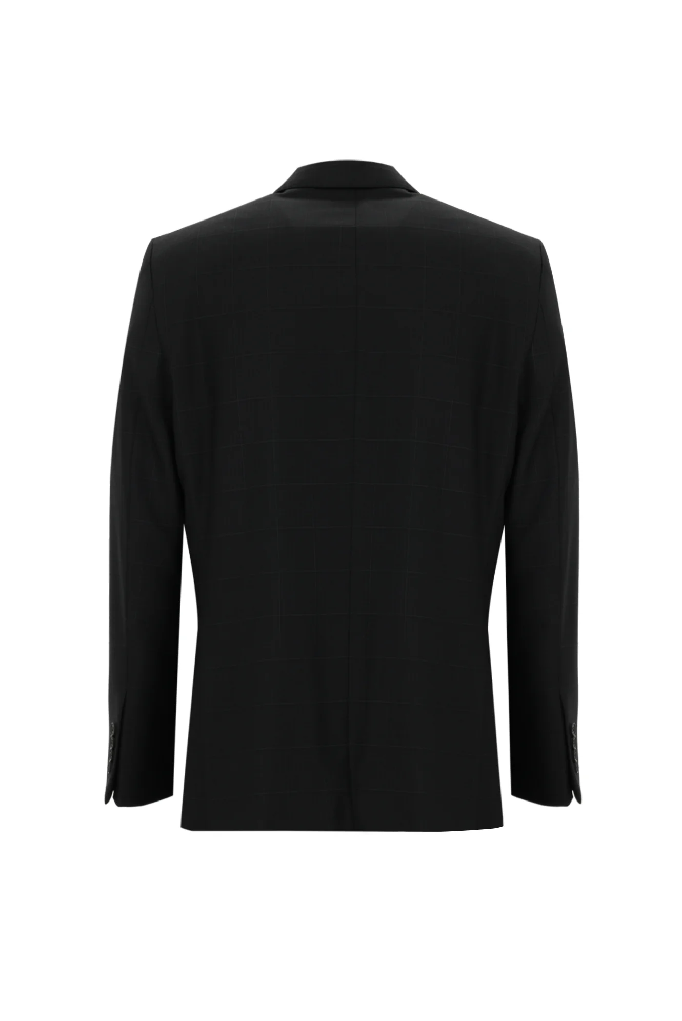 Koyu Antrasit 4 Drop Relaxed Fit Rahat Kesim Kareli Takım Elbise - Image 3