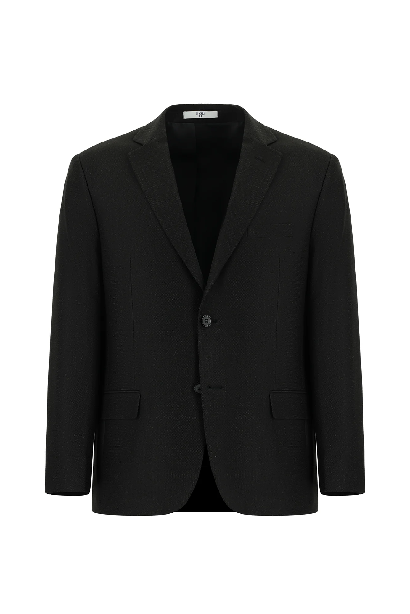 Koyu Antrasit 4 Drop Relaxed Fit Rahat Kesim Klasik Ceket