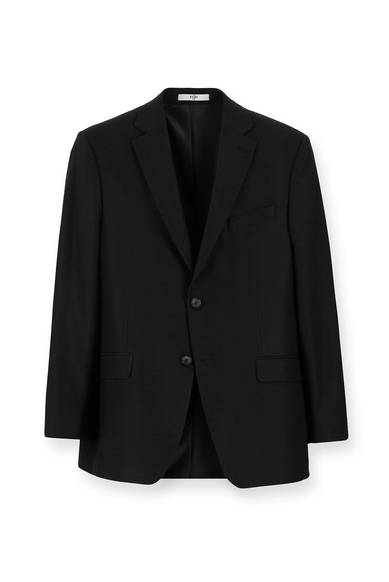 Koyu Antrasit 4 Drop Relaxed Fit Rahat Kesim Klasik Ceket - Image 4