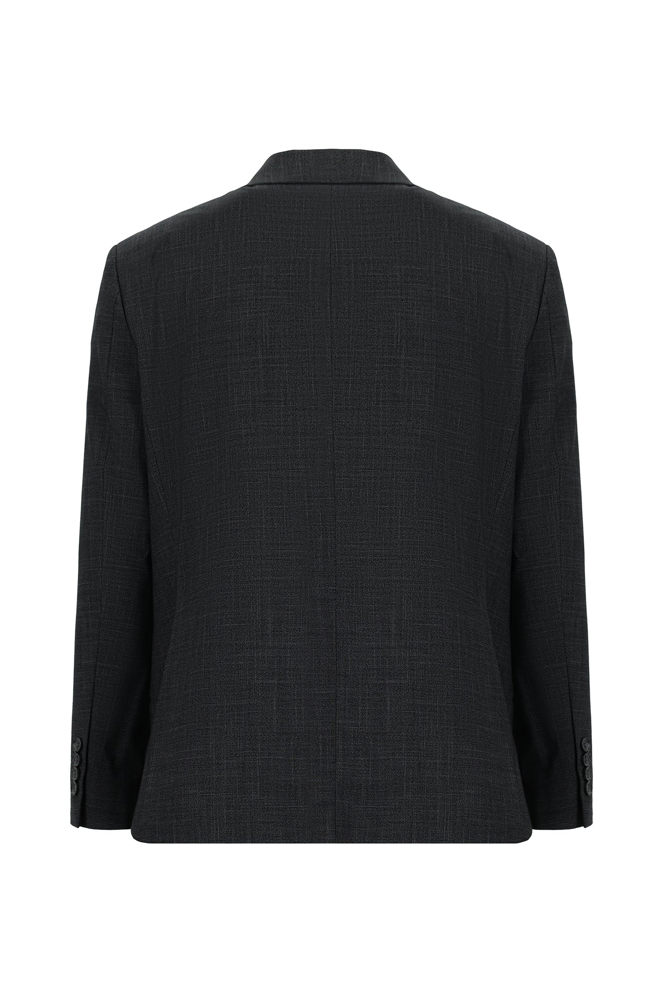 Koyu Antrasit 4 Drop Relaxed Fit Rahat Kesim Desenli Takım Elbise - Image 3