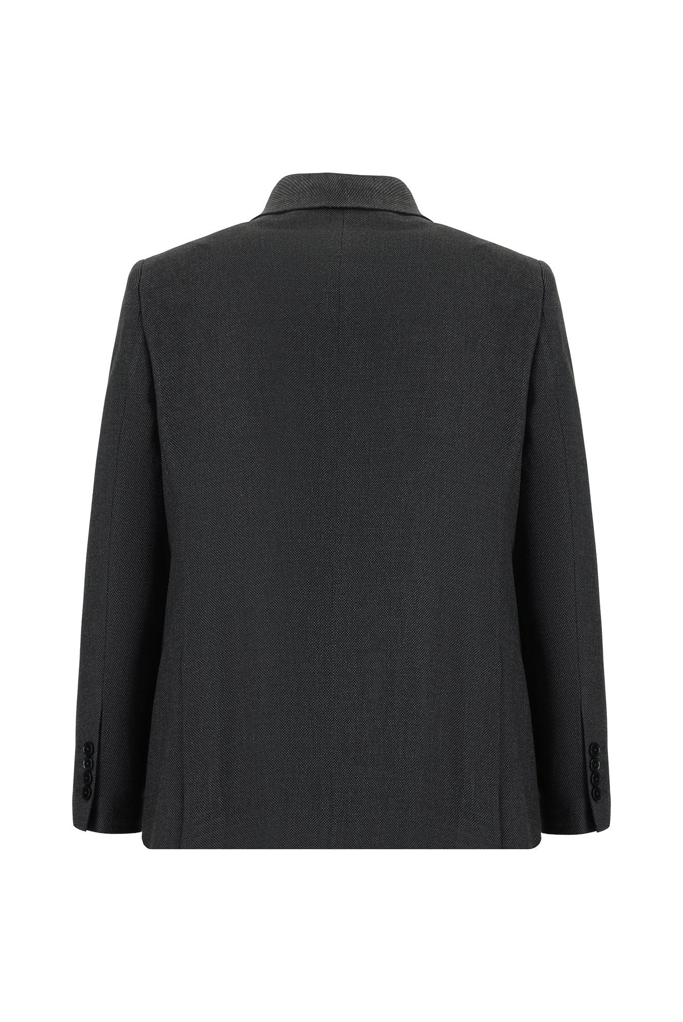 Koyu Antrasit 4 Drop Relaxed Fit Rahat Kesim Desenli Takım Elbise - Image 3