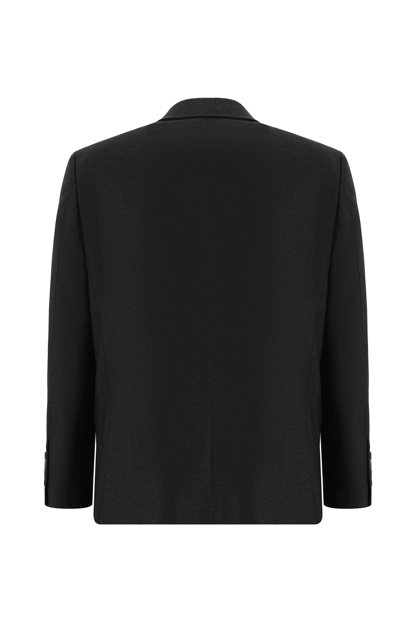 Koyu Antrasit 4 Drop Relaxed Fit Rahat Kesim Desenli Takım Elbise - Image 3