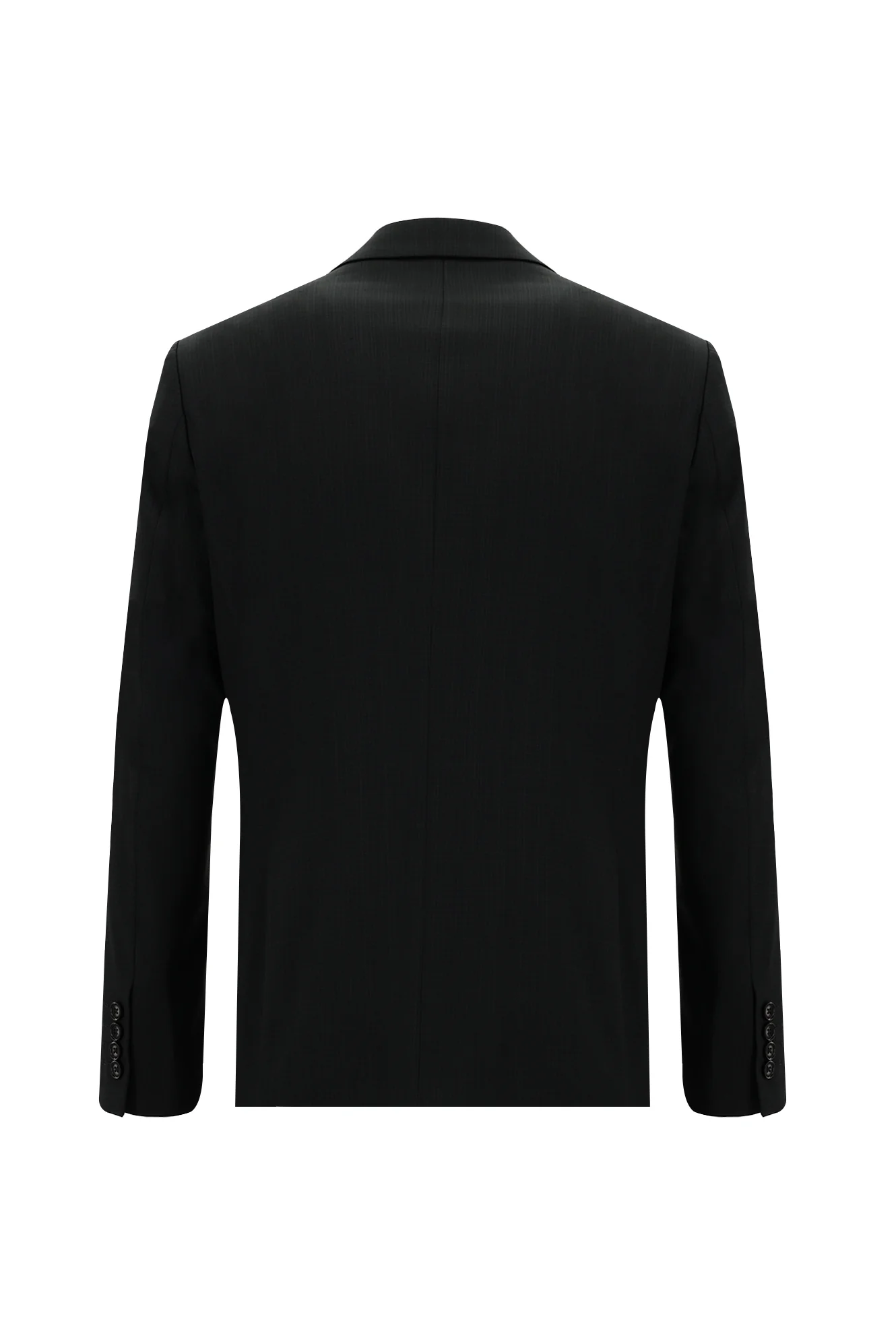 Koyu Antrasit 4 Drop Relaxed Fit Rahat Kesim Yünlü Desenli Takım Elbise - Image 3