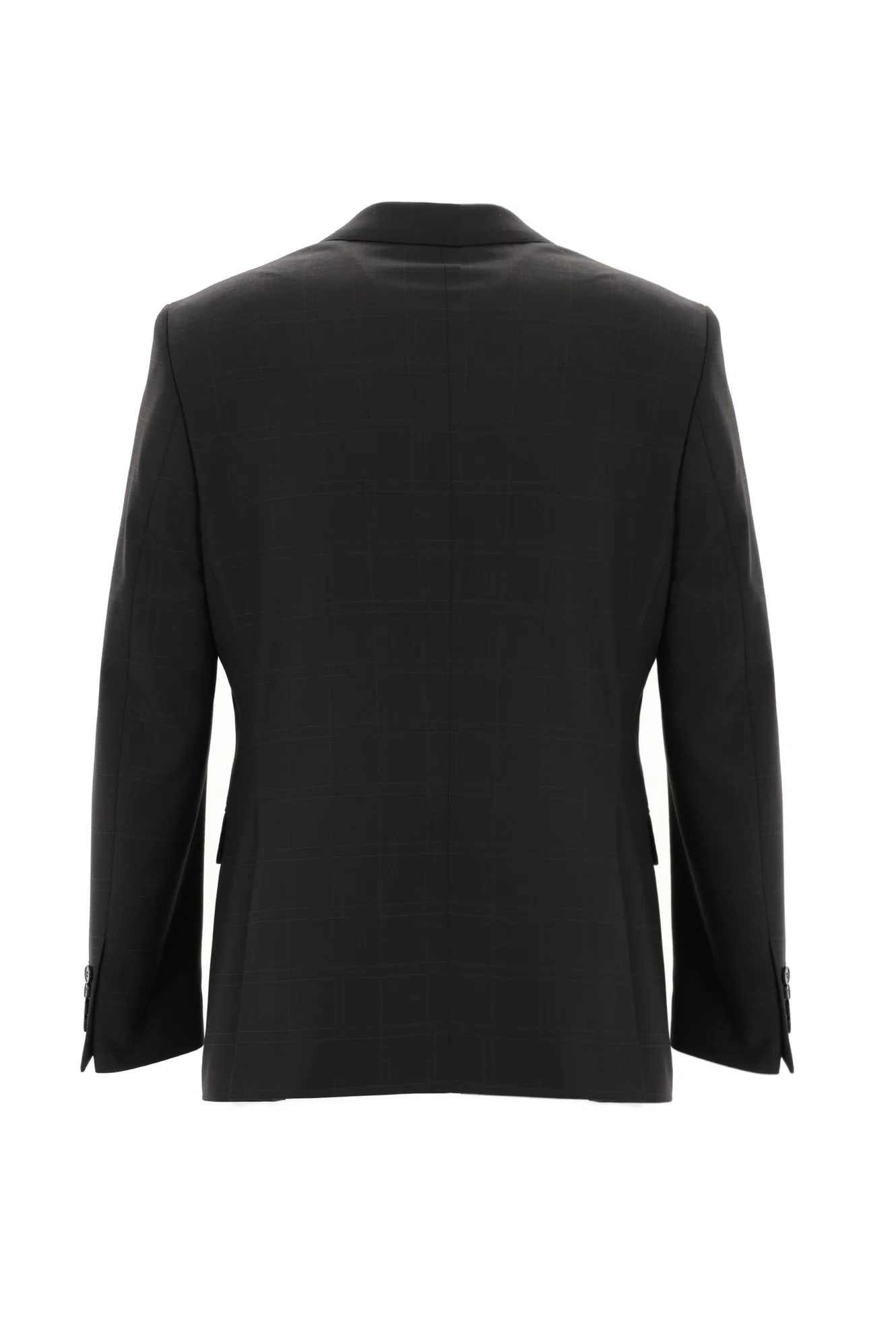 Koyu Antrasit 7 Drop Slim Fit Dar Kesim Ekose Takım Elbise - Image 3