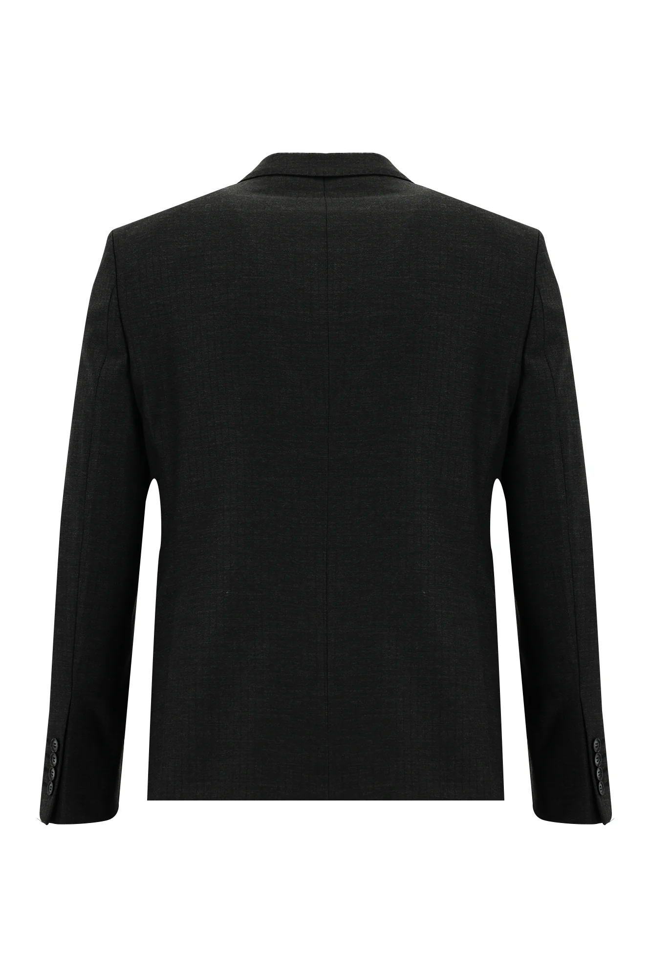 Koyu Antrasit 7 Drop Slim Fit Dar Kesim Çizgili Takım Elbise - Image 3