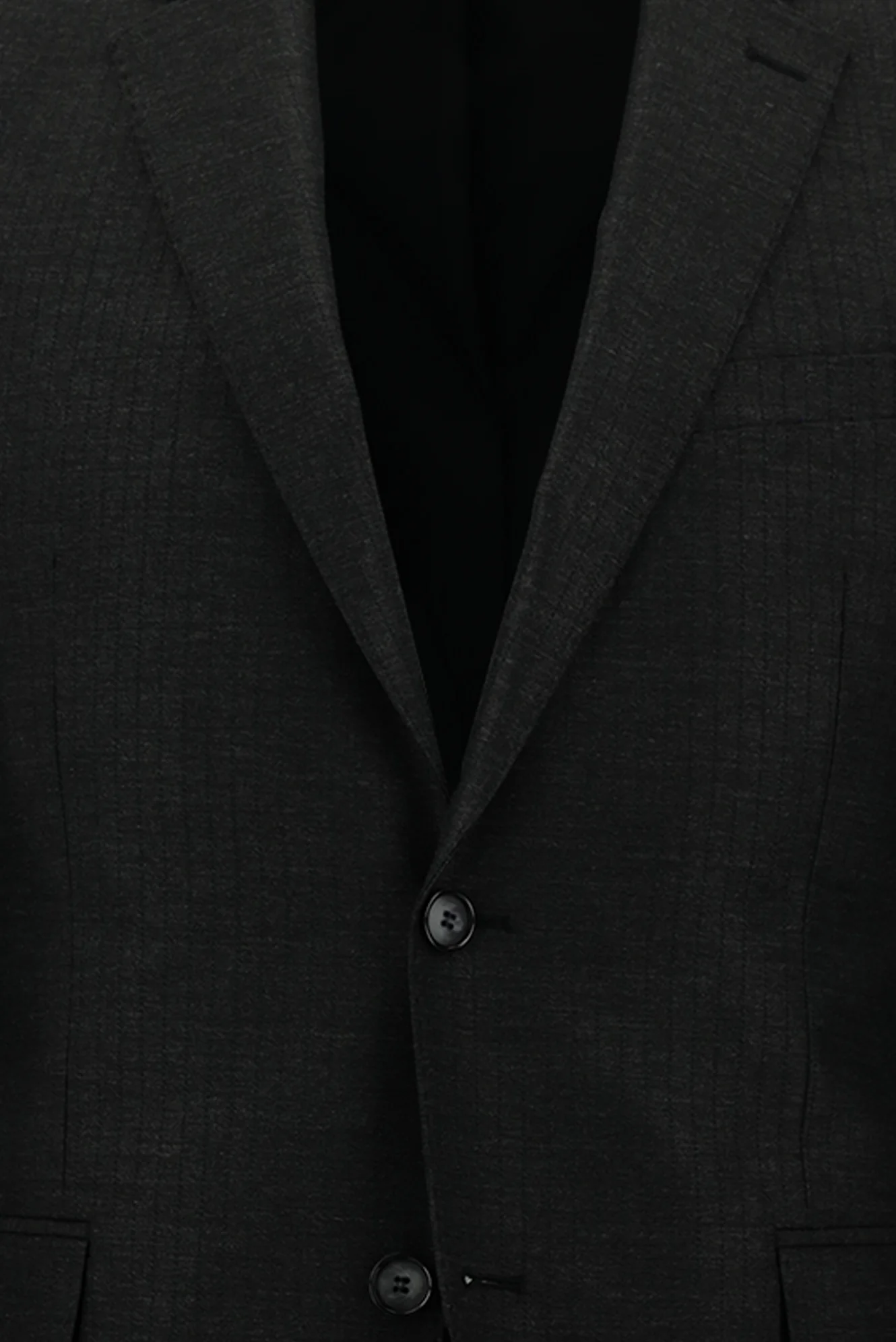 Koyu Antrasit 7 Drop Slim Fit Dar Kesim Çizgili Takım Elbise - Image 4