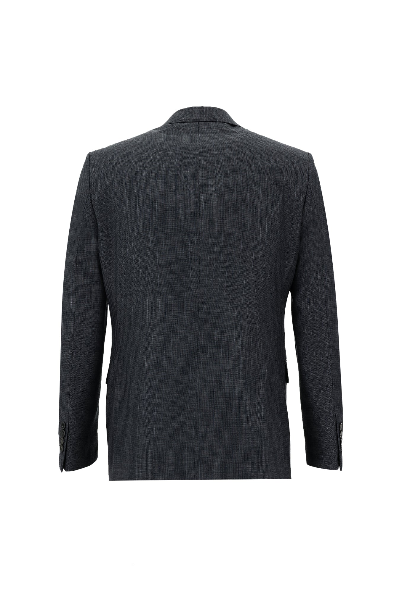Koyu Antrasit 7 Drop Slim Fit Dar Kesim Çizgili Takım Elbise - Image 3