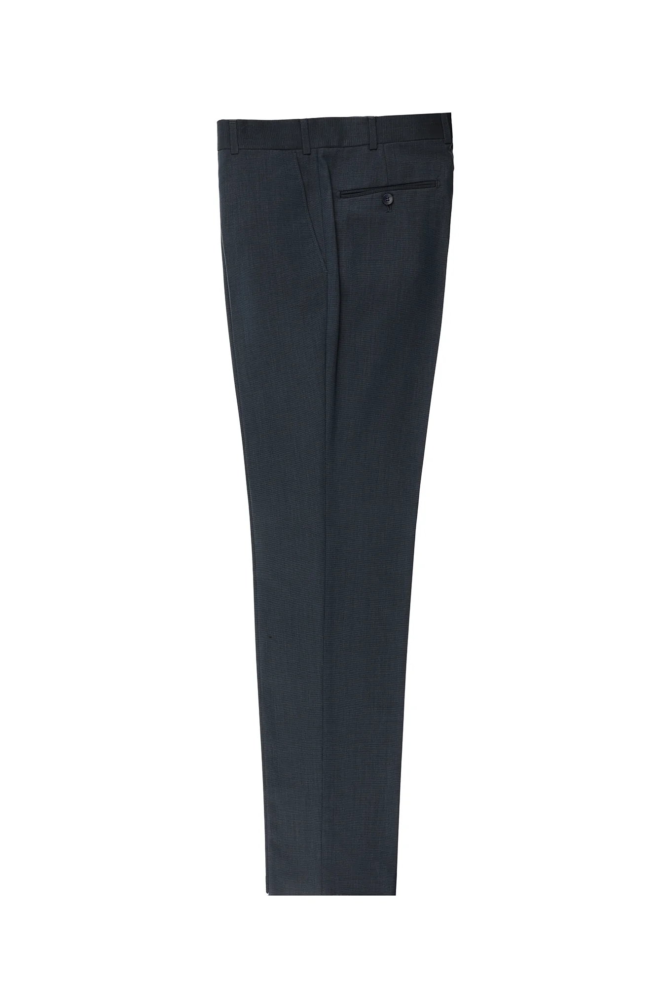 Koyu Antrasit 7 Drop Slim Fit Dar Kesim Klasik Desenli Kumaş Pantolon