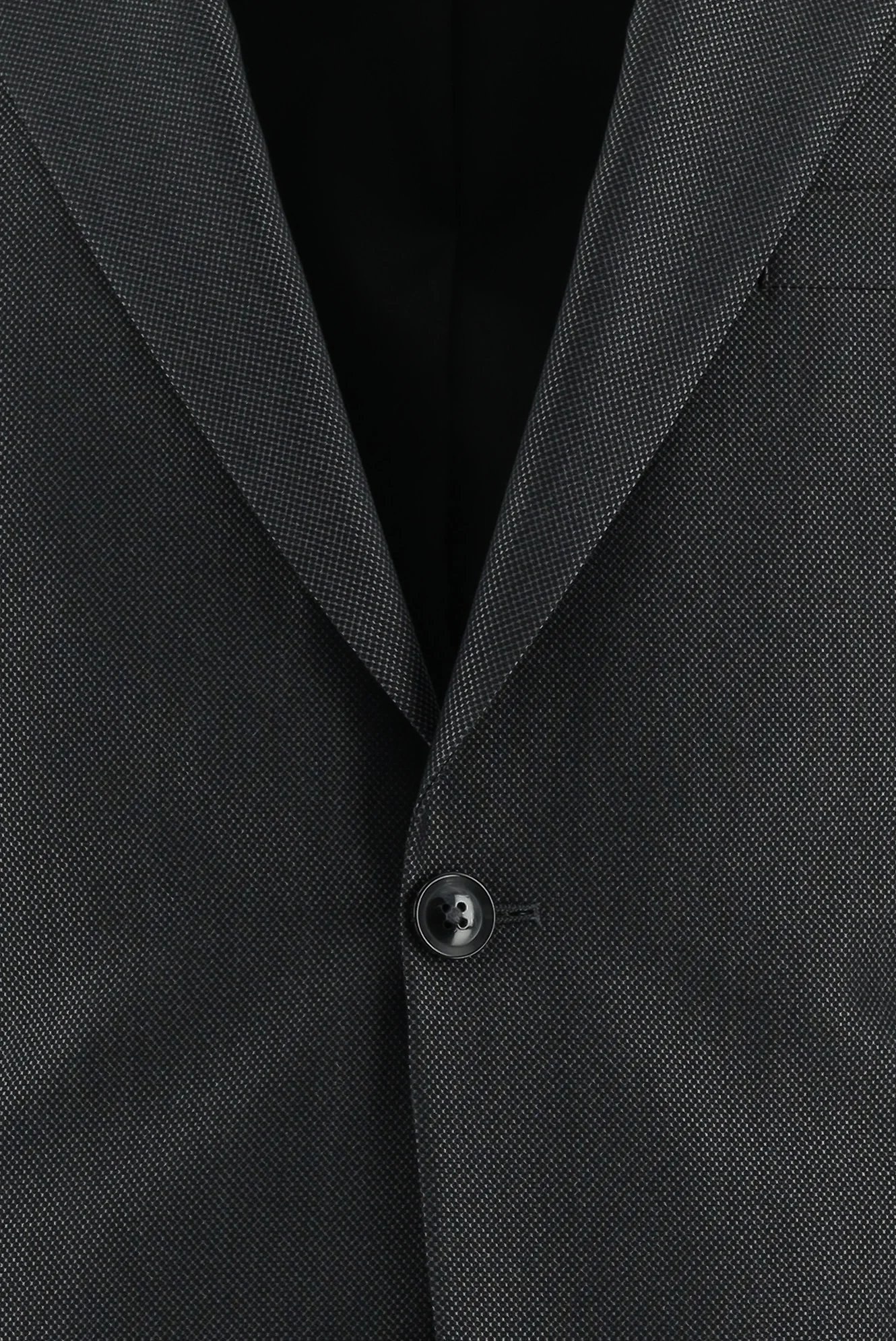 Koyu Antrasit 7 Drop Slim Fit Dar Kesim Desenli Takım Elbise - Image 4