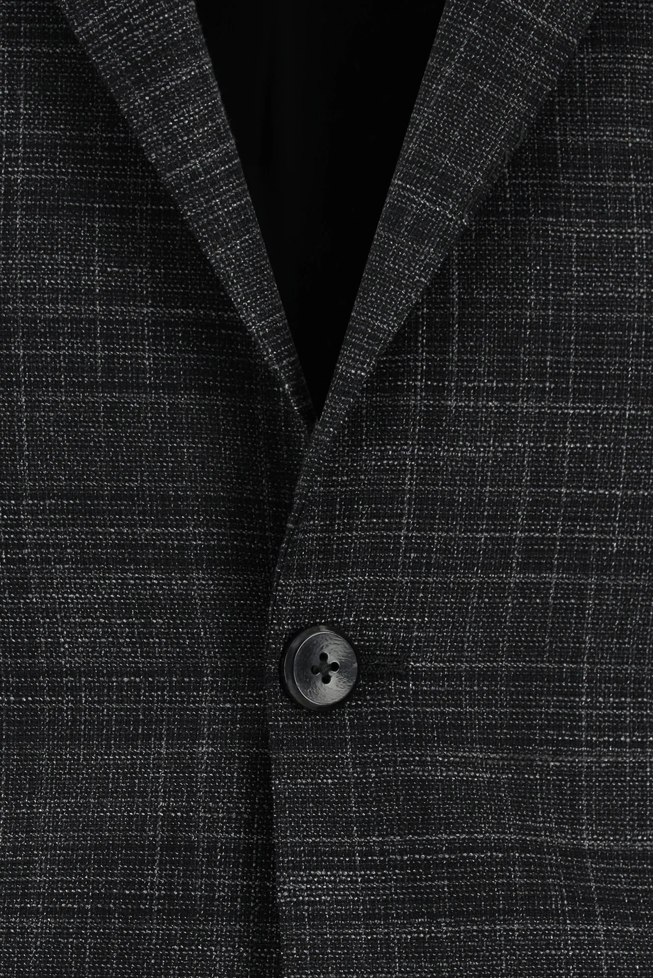 Koyu Antrasit 7 Drop Slim Fit Dar Kesim Ekose Takım Elbise - Image 4