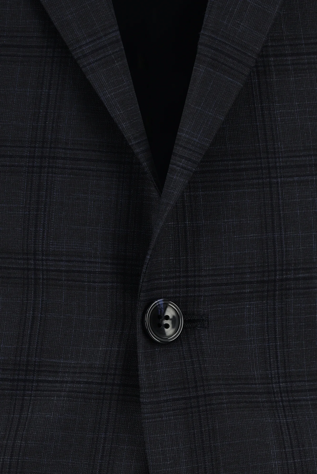 Koyu Antrasit 7 Drop Slim Fit Dar Kesim Ekose Takım Elbise - Image 4