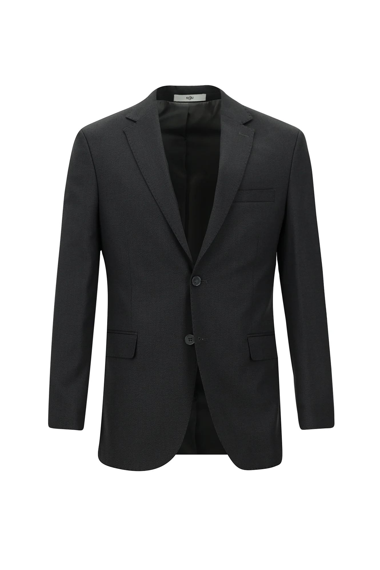 Koyu Antrasit 7 Drop Slim Fit Dar Kesim Kuşgözü Takım Elbise - Image 2